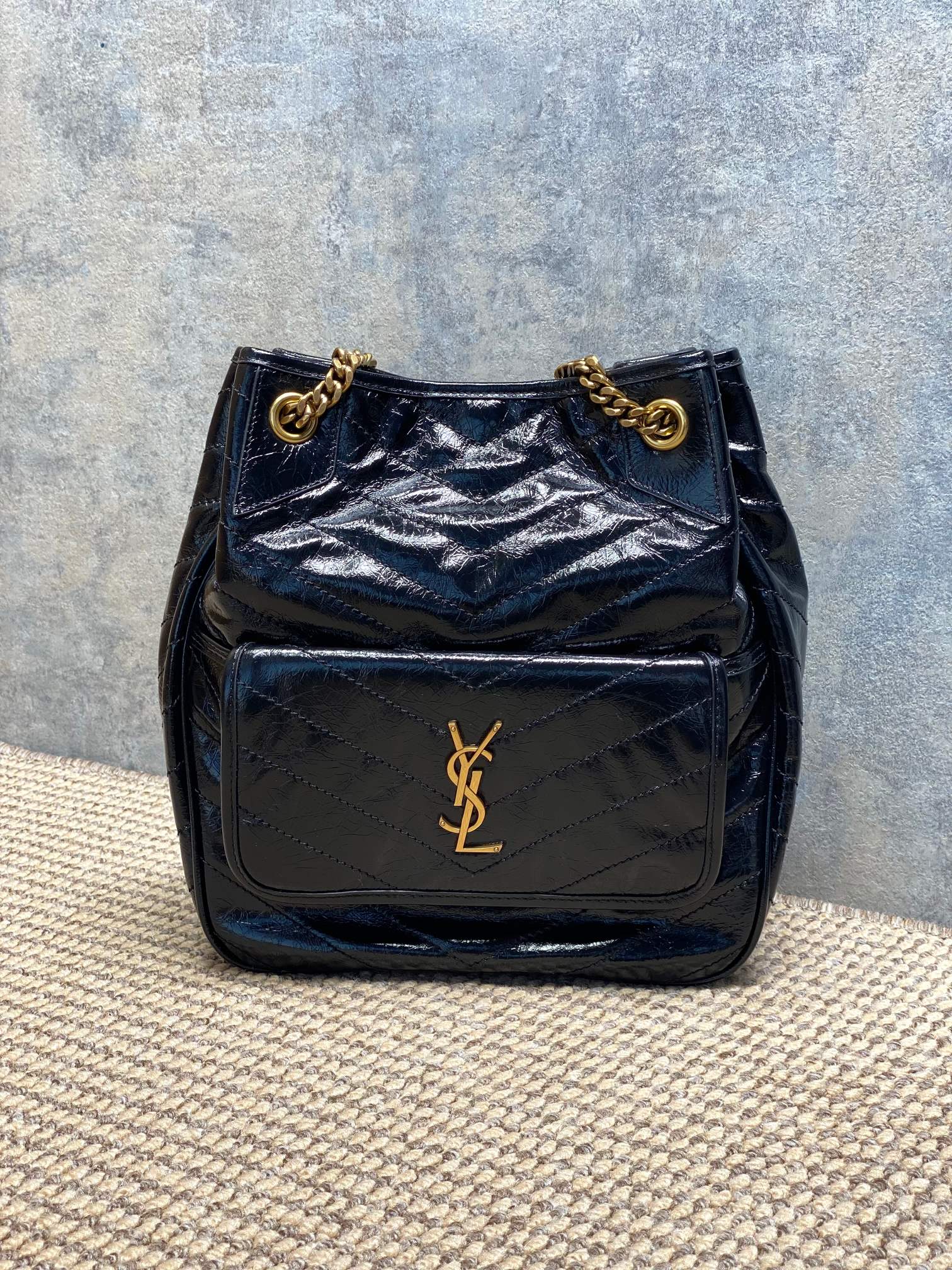 Ysl Tote Bag Cow Leather 12cm-l-s