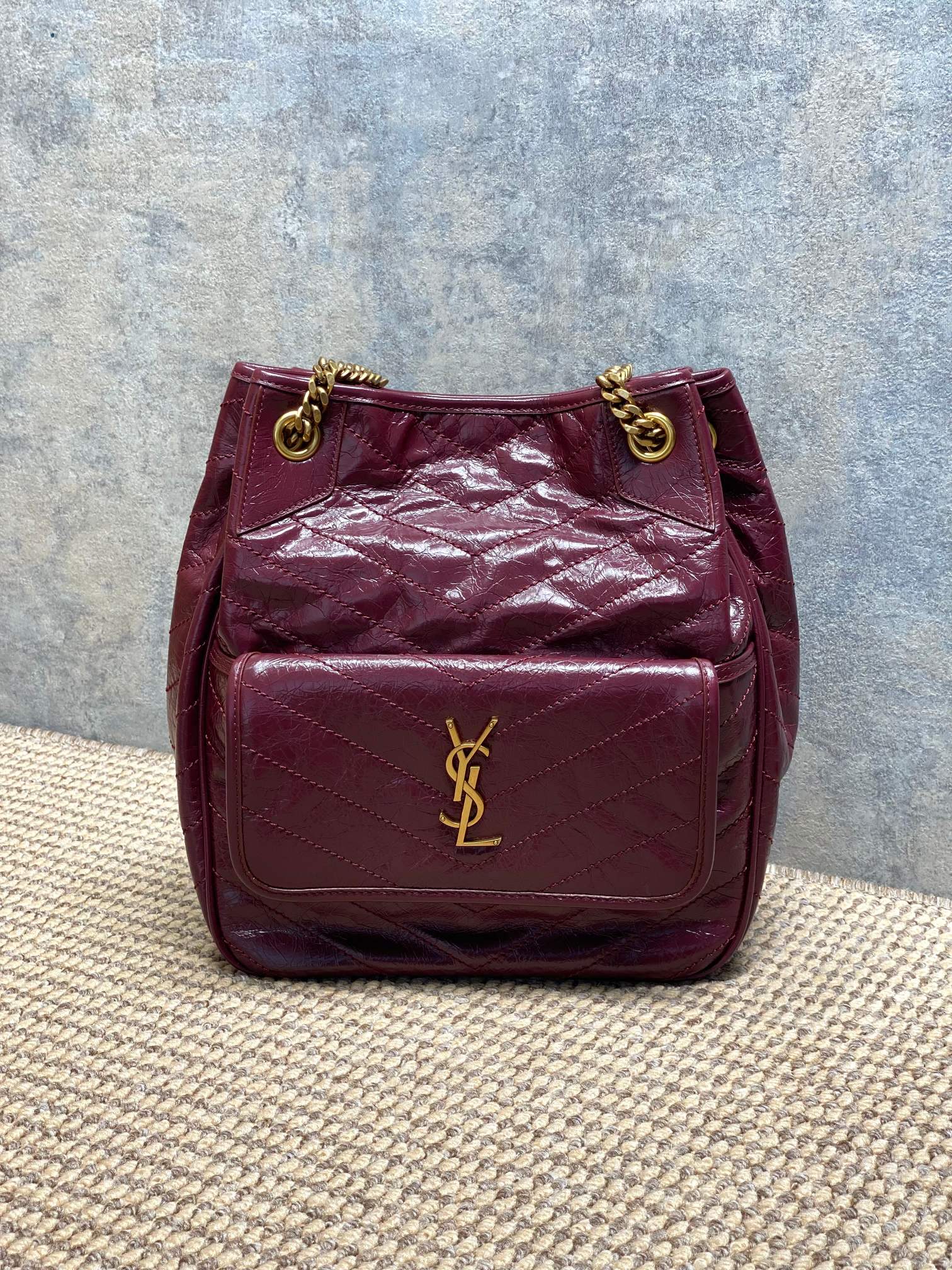 Ysl Tote Bag Cow Leather 12cm-l-s