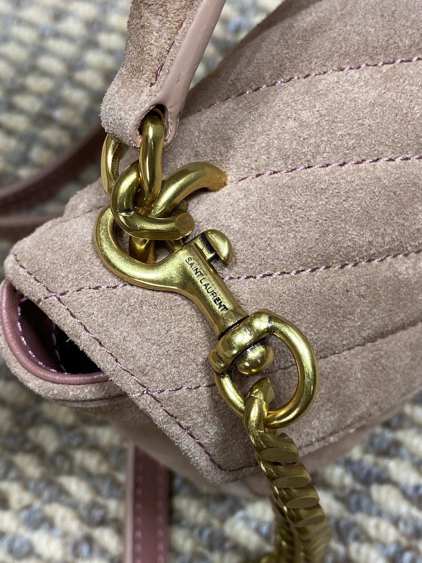 Ysl Basic Bag Gold M-l-s