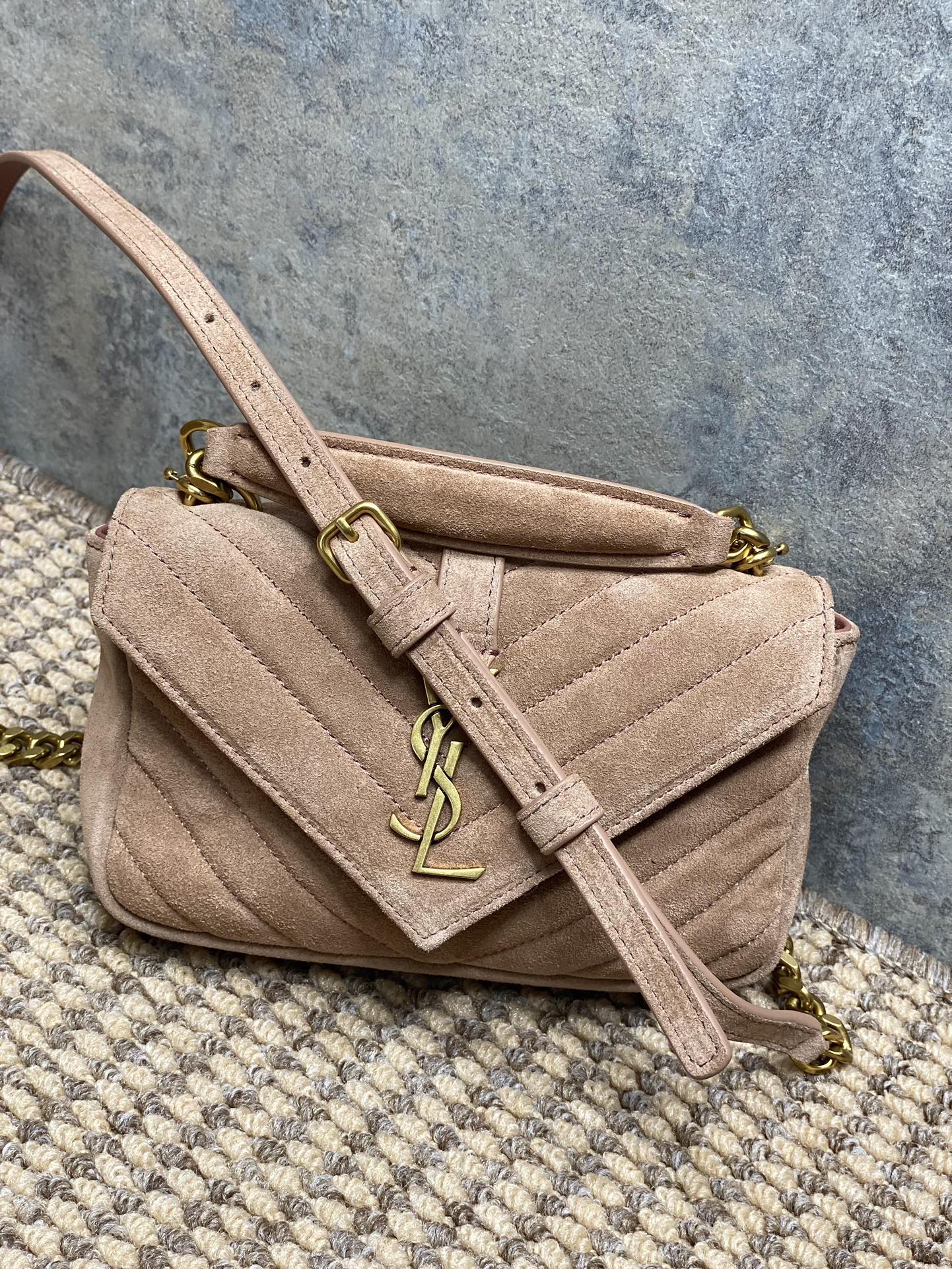 Ysl Basic Bag Gold M-l-s