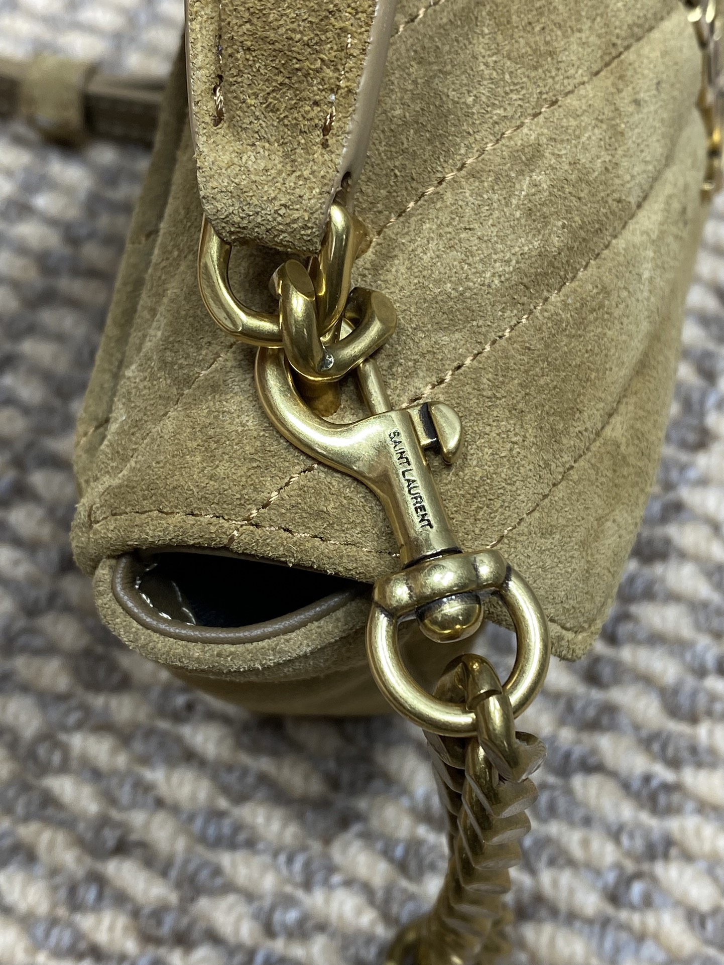 Ysl Basic Bag Gold M-l-s