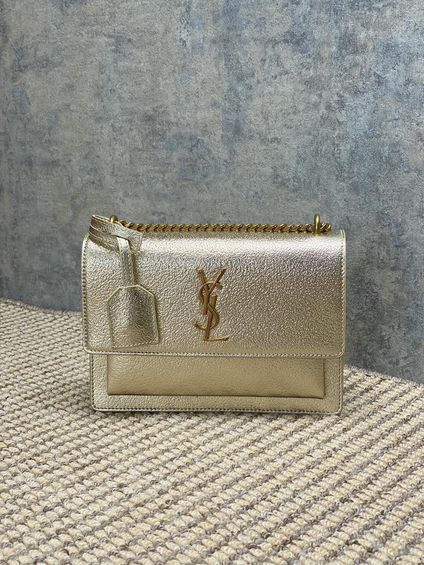 Ysl Basic Bag Cow Leather M-l-s