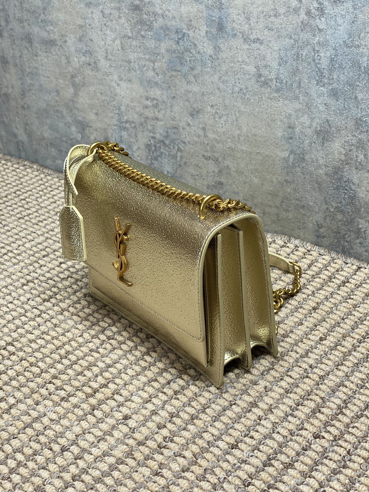 Ysl Basic Bag Cow Leather M-l-s