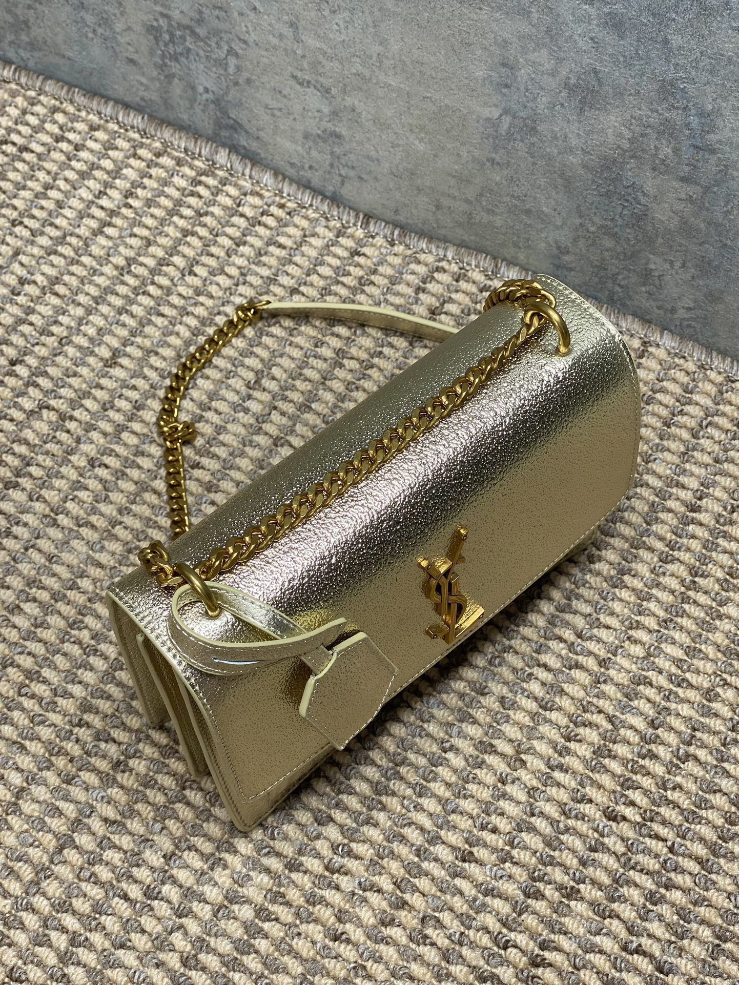 Ysl Basic Bag Cow Leather M-l-s