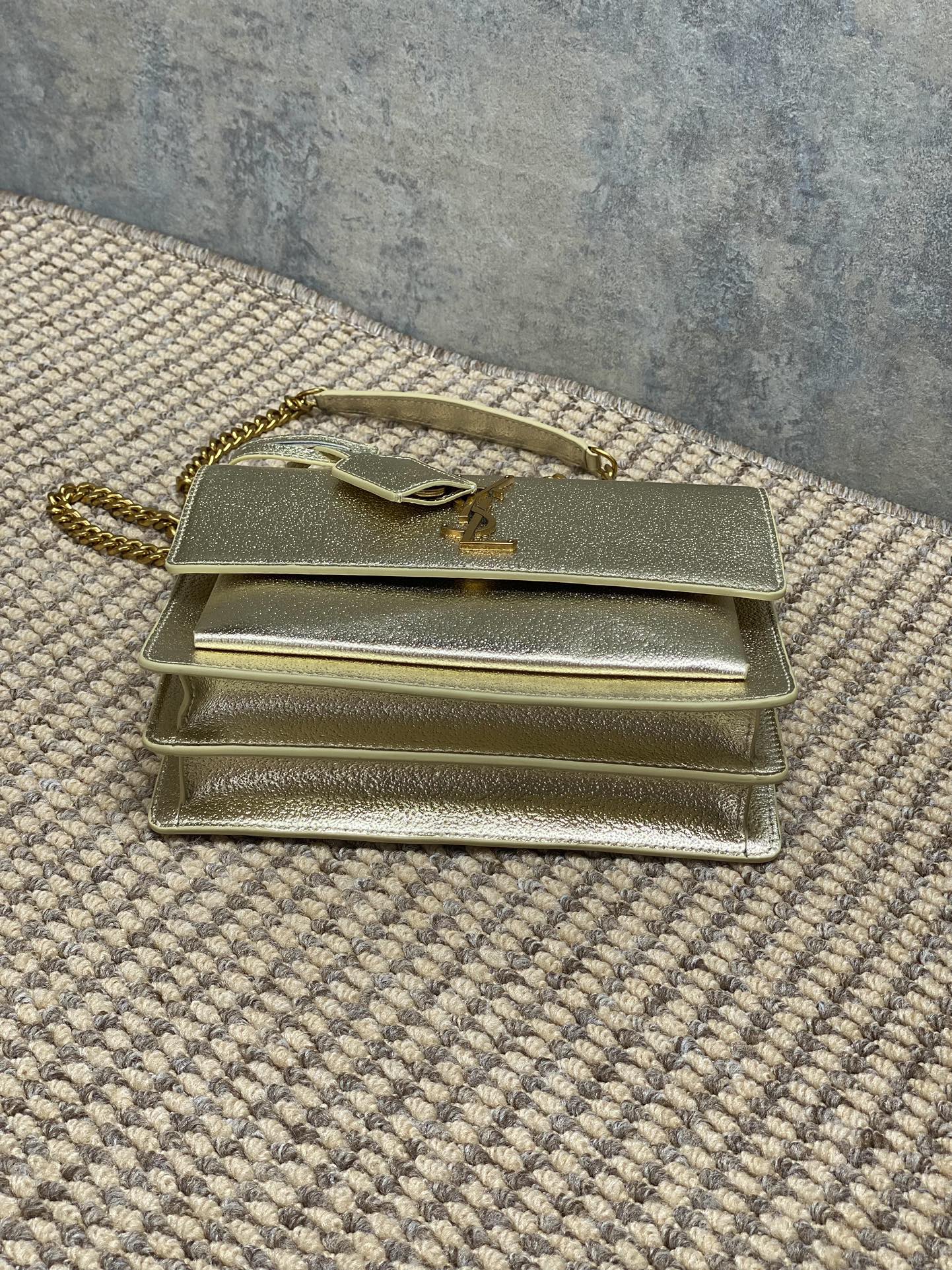 Ysl Basic Bag Cow Leather M-l-s