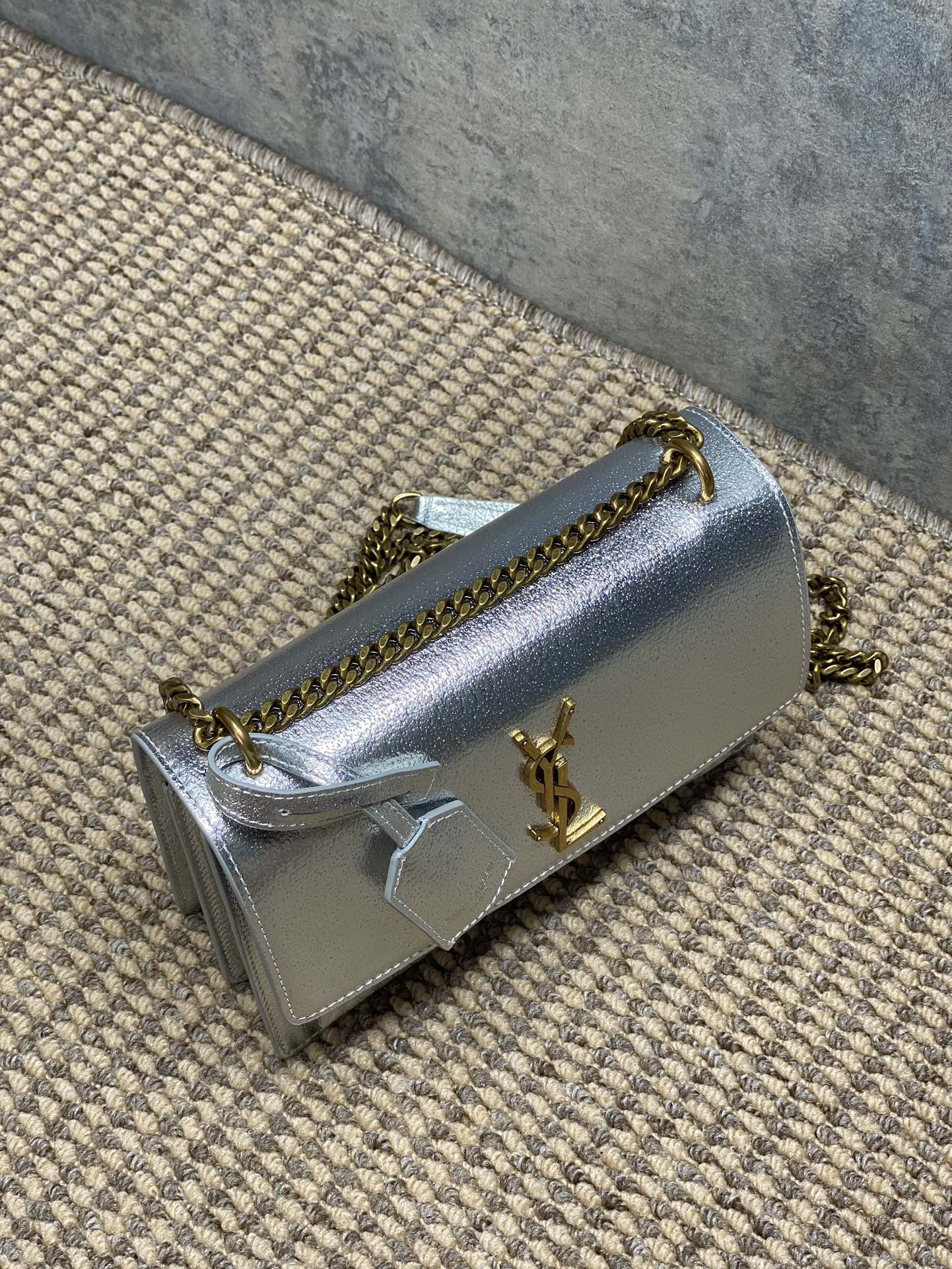 Ysl Basic Bag Cow Leather M-l-s