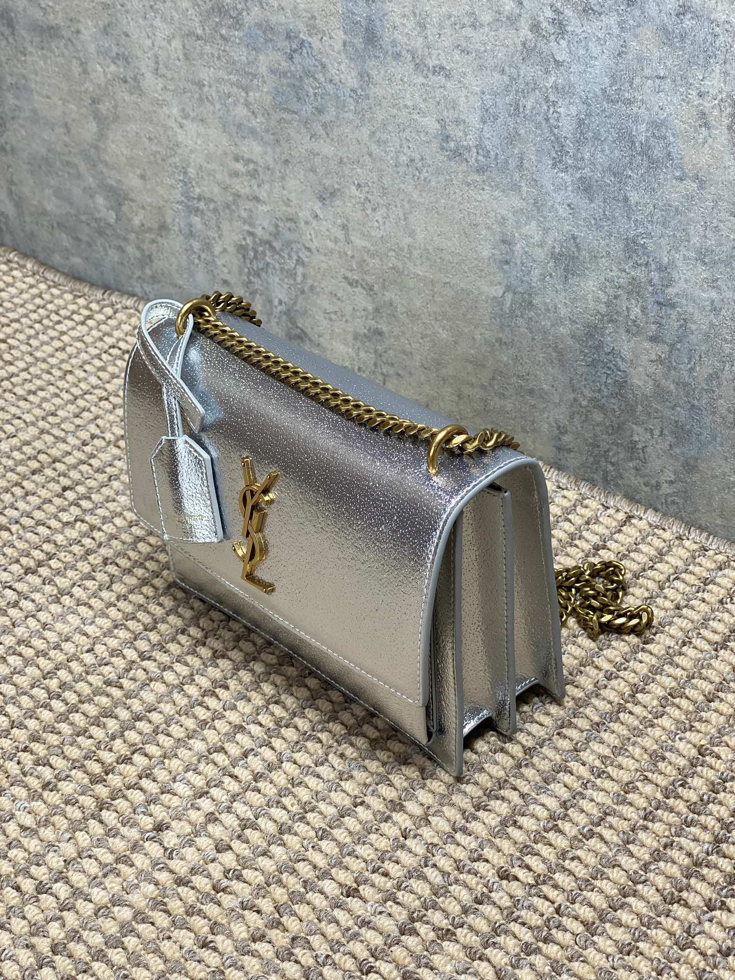 Ysl Basic Bag Cow Leather M-l-s
