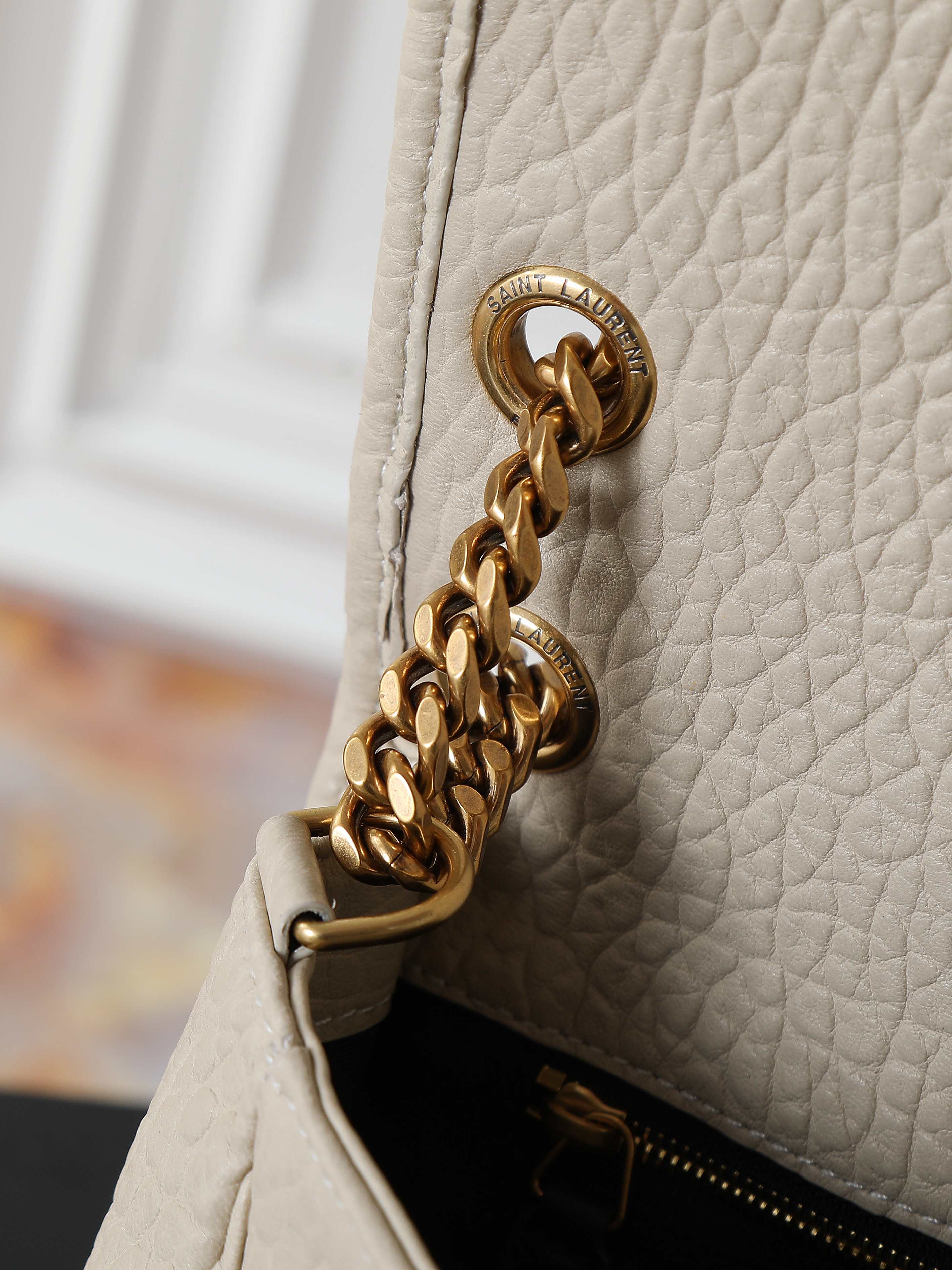 Basic Bag Sheepskin White Large Capacity M-28cm