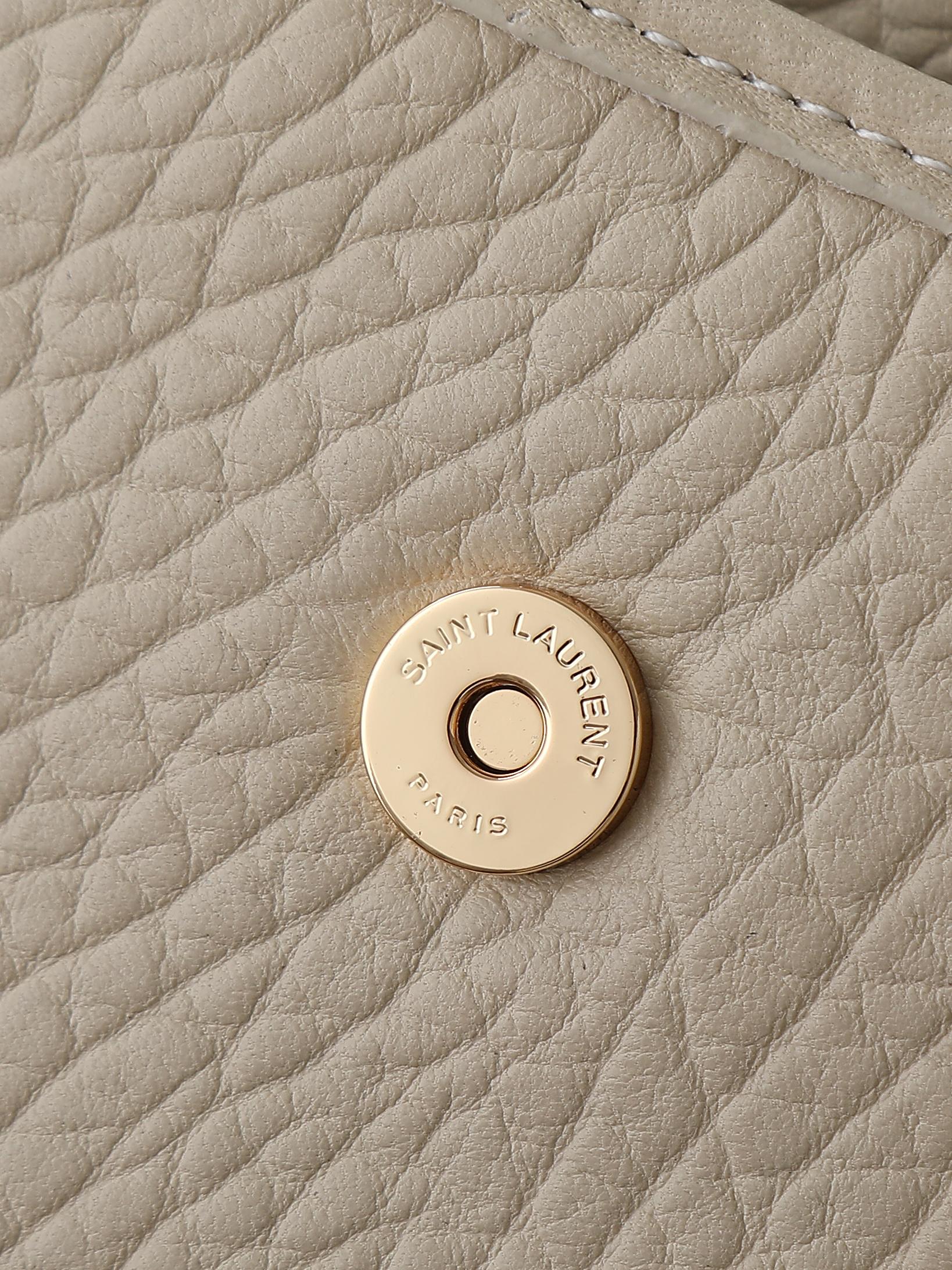 Basic Bag Sheepskin White Large Capacity M-28cm