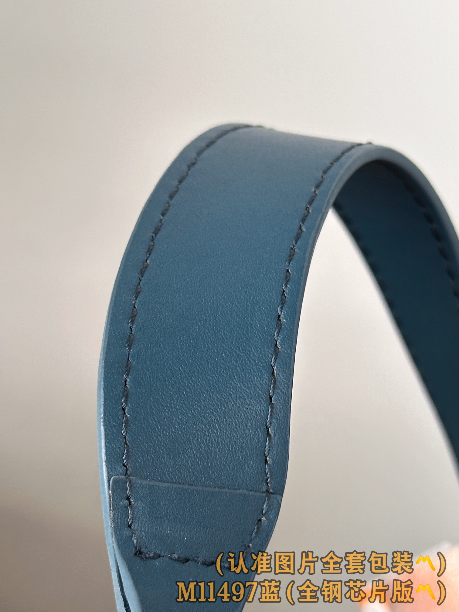 Louis Vuitton Basic Bag Cow Leather Blue M