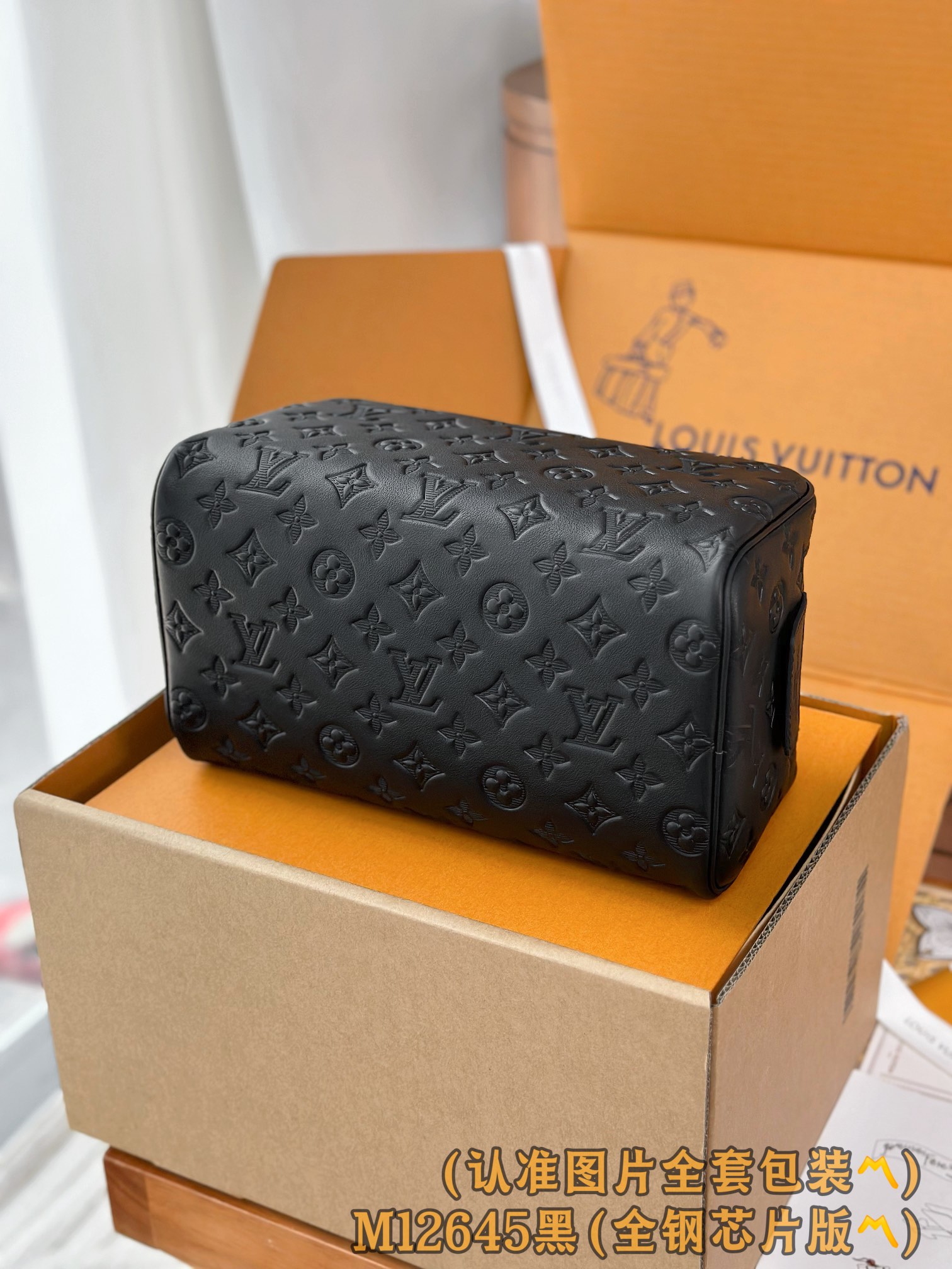 Louis Vuitton Basic Bag Cow Leather Black M