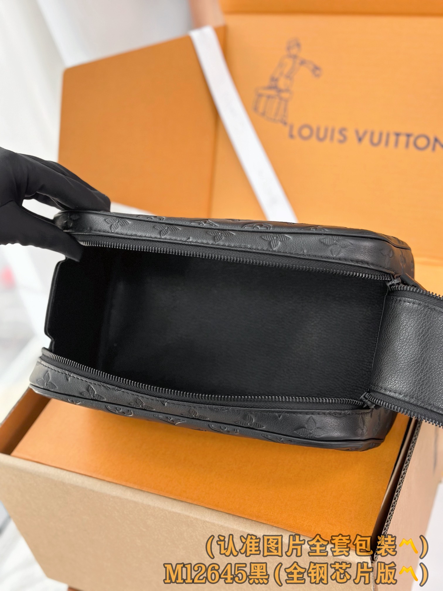 Louis Vuitton Basic Bag Cow Leather Black M