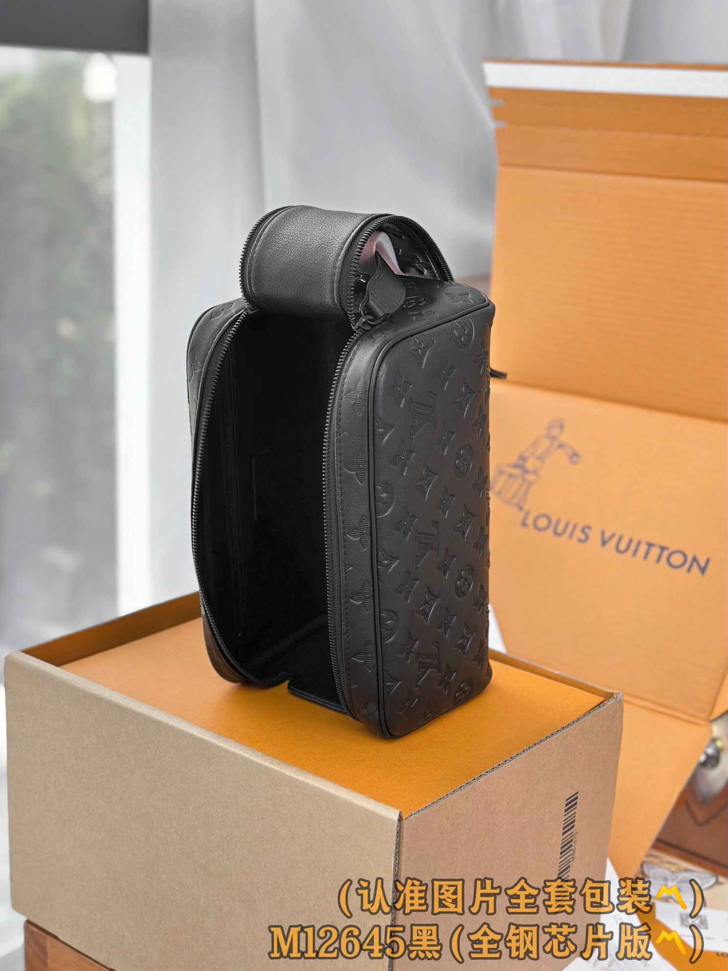 Louis Vuitton Basic Bag Cow Leather Black M