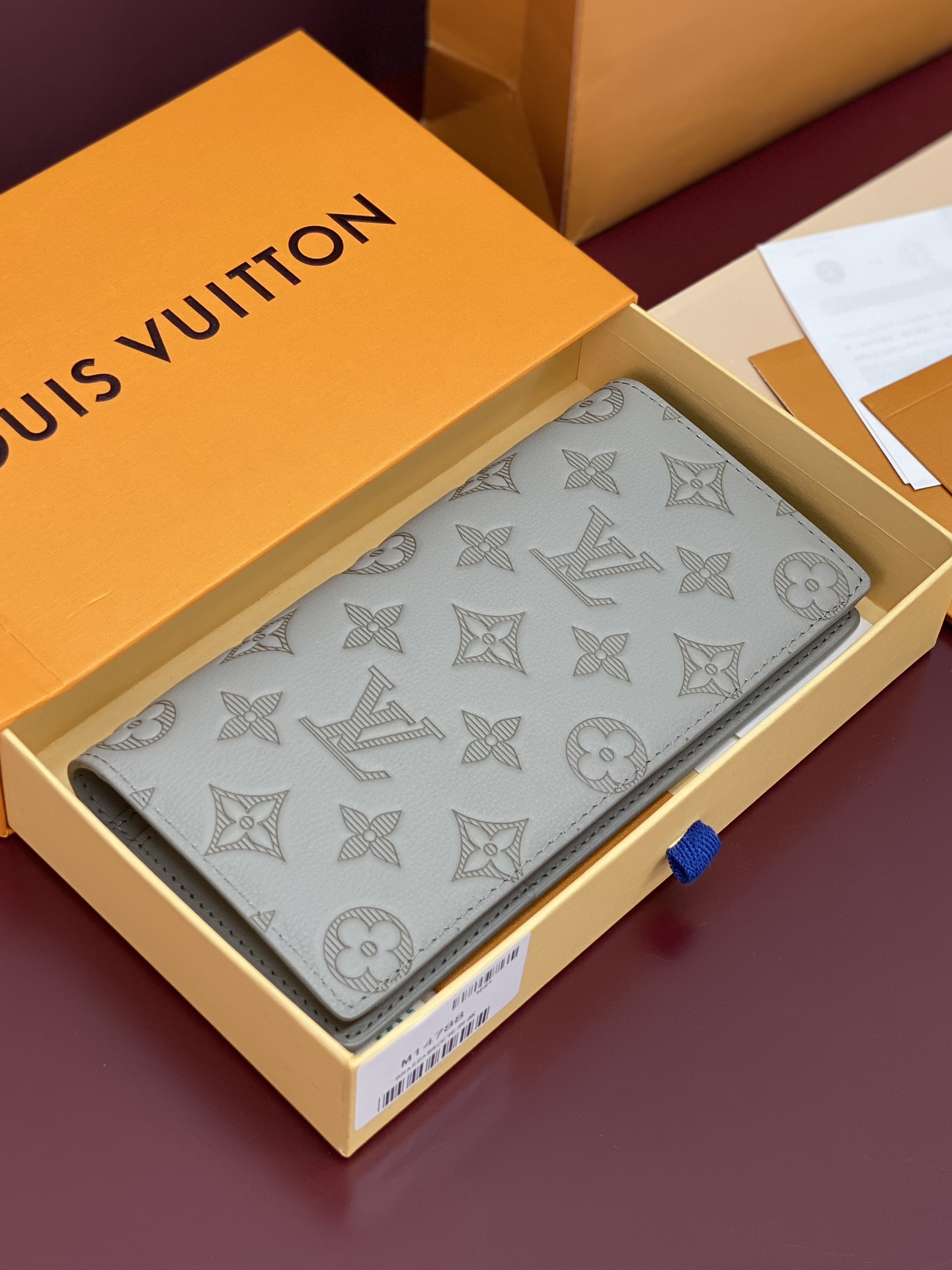 Louis Vuitton Basic Bag Cow Leather Blue 10cm-m-l-s