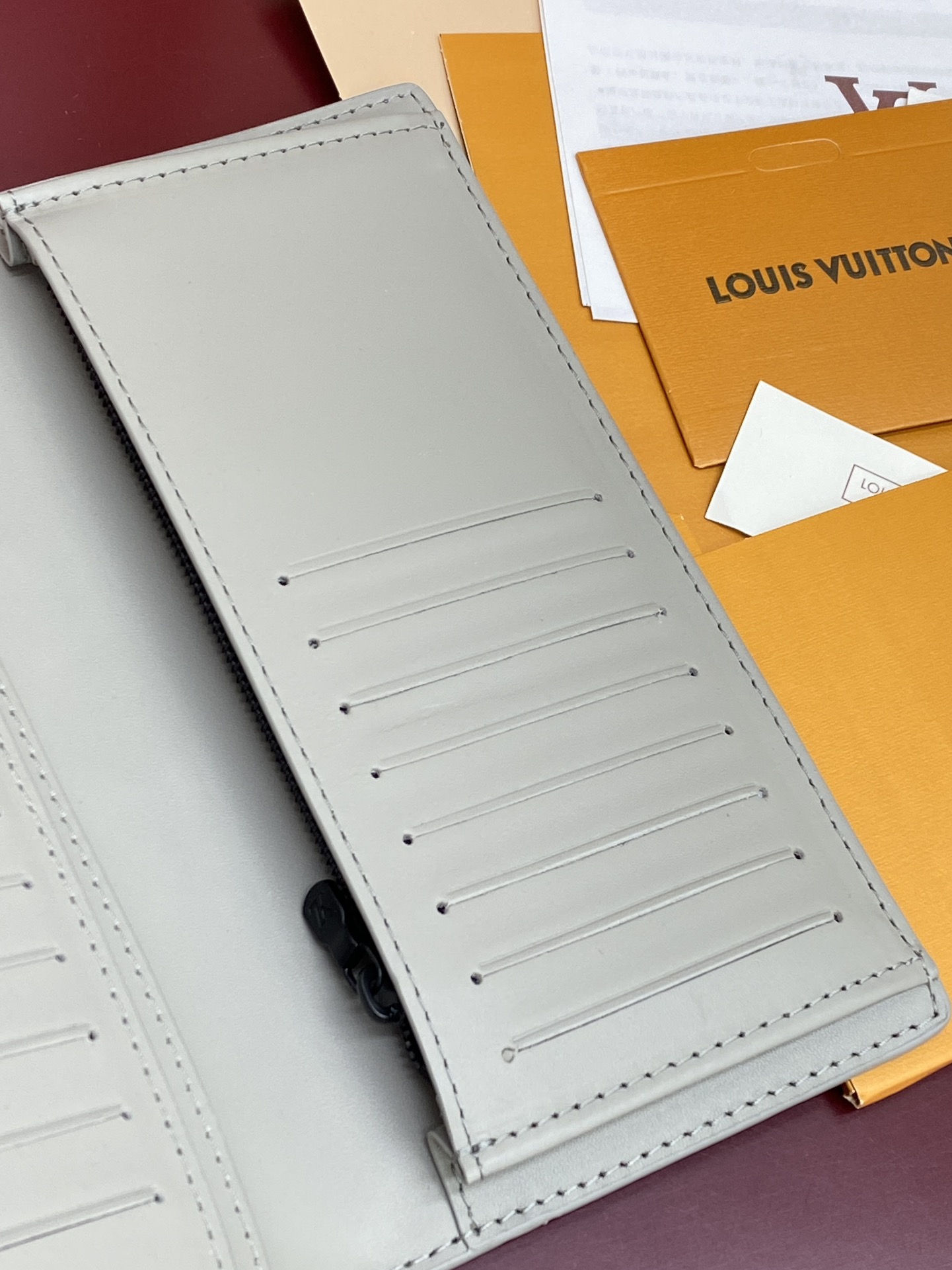 Louis Vuitton Basic Bag Cow Leather Blue 10cm-m-l-s