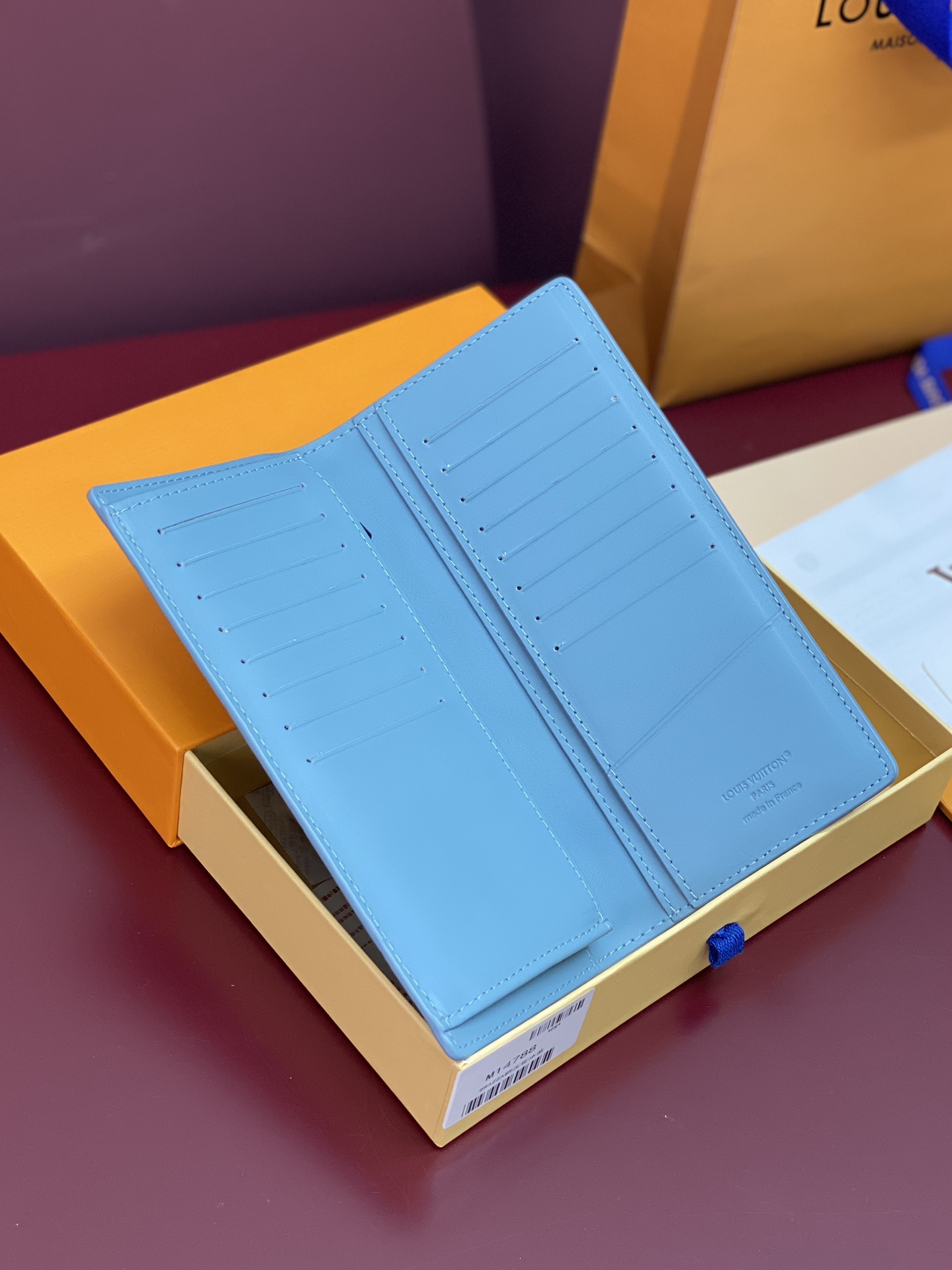 Louis Vuitton Basic Bag Cow Leather Blue 10cm-m-l-s