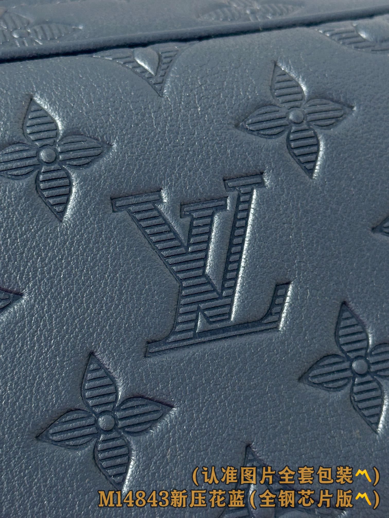 Louis Vuitton Basic Bag Cow Leather Blue M