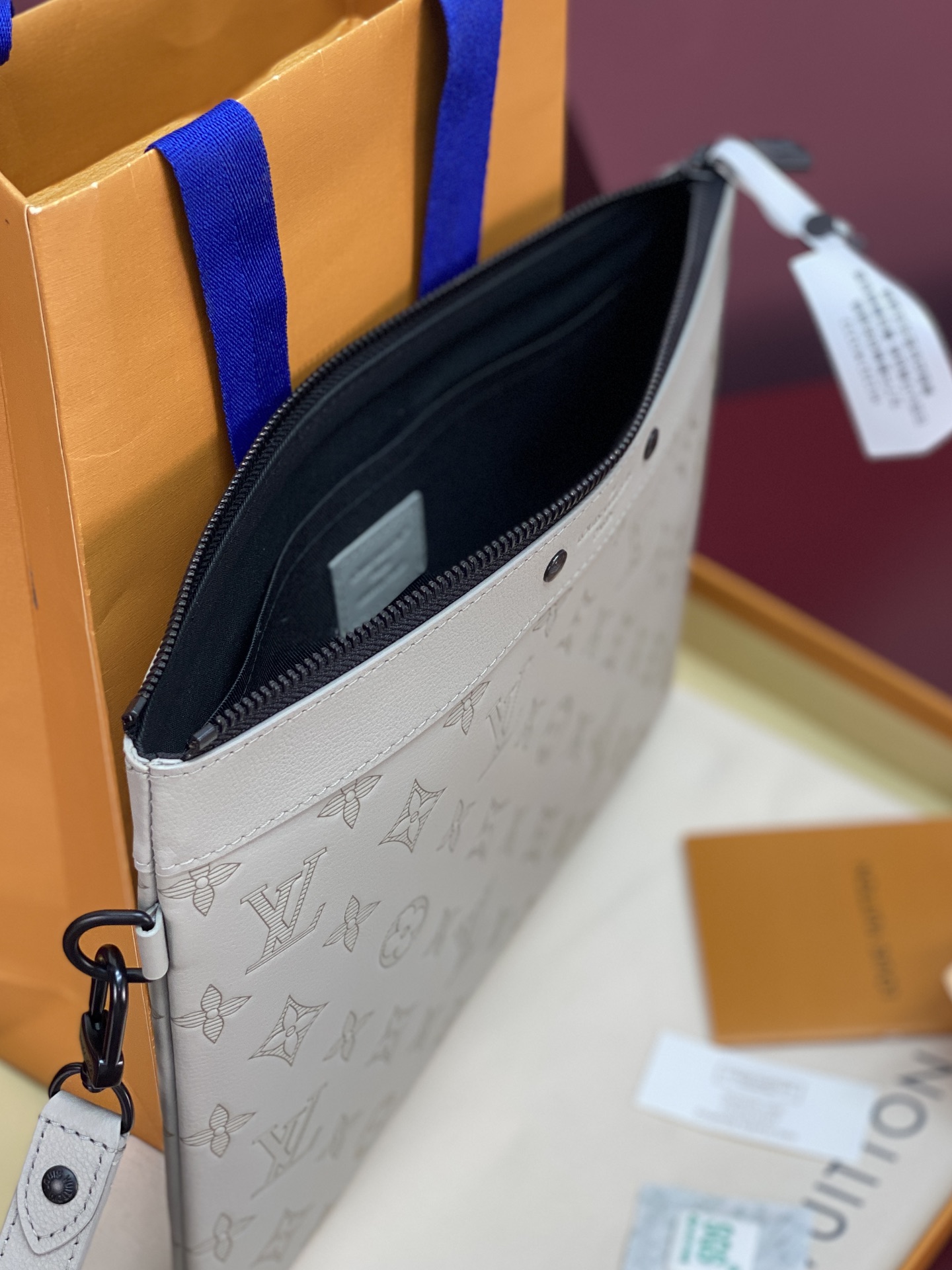 Louis Vuitton Clutch Bag Cow Leather M-s