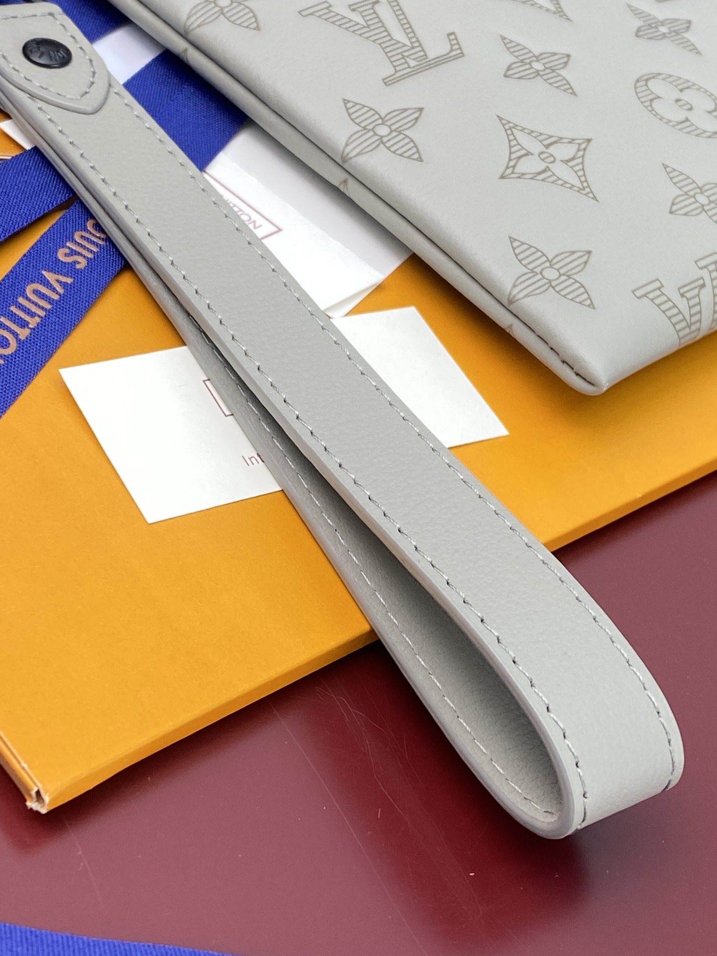 Louis Vuitton Clutch Bag Cow Leather M-s