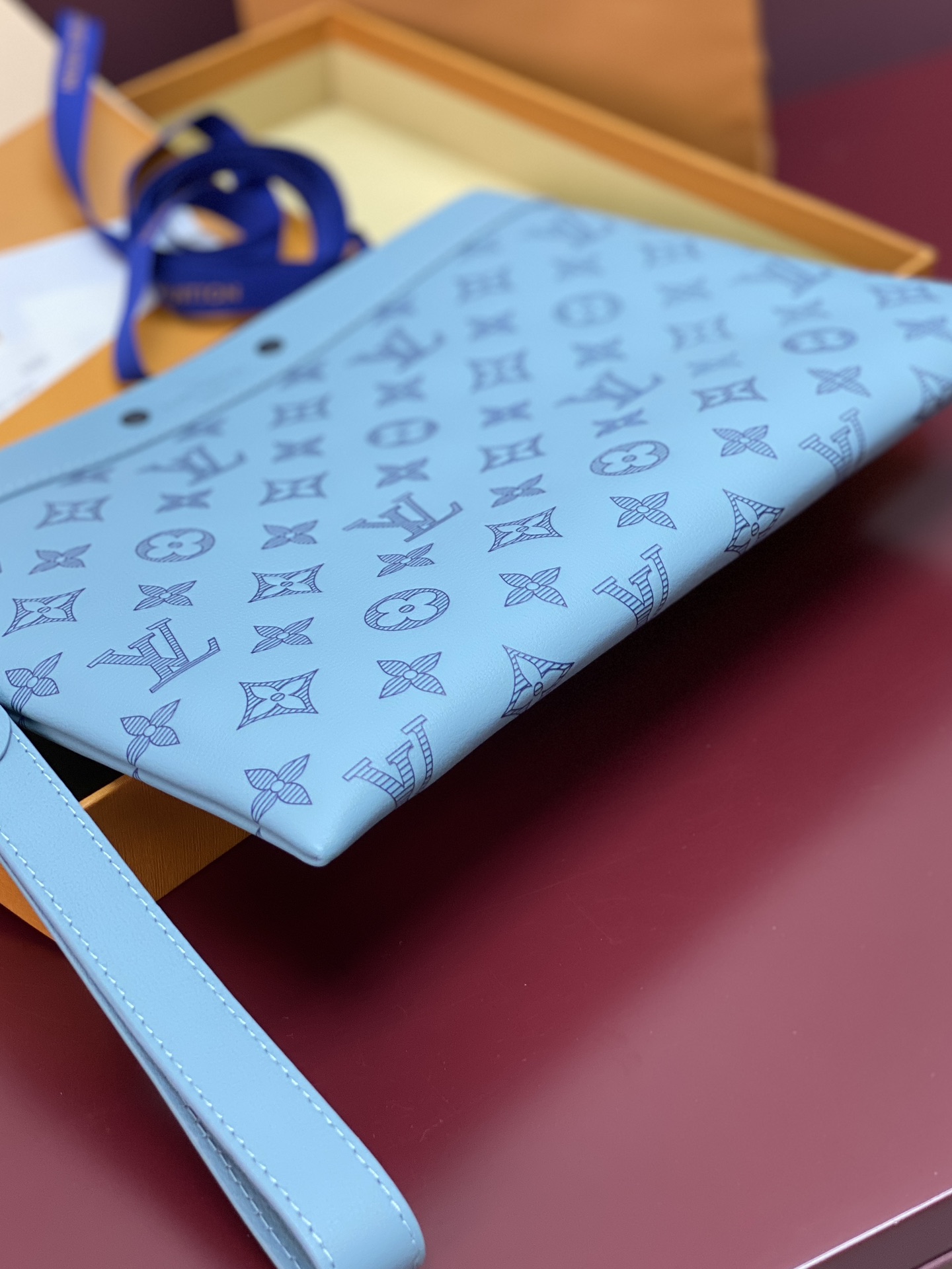 Louis Vuitton Clutch Bag Cow Leather M-s