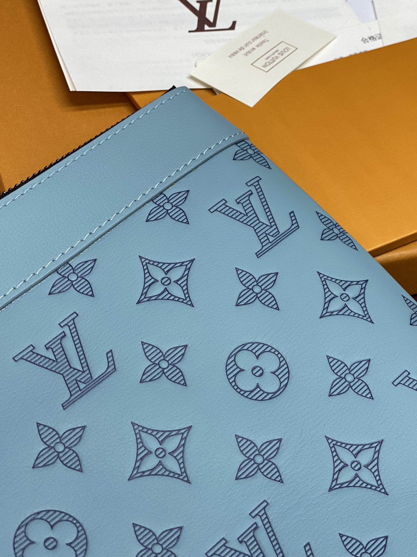 Louis Vuitton Clutch Bag Cow Leather M-s