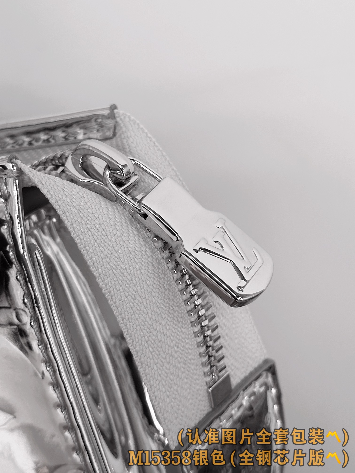 Louis Vuitton Basic Bag Canvas Silver M