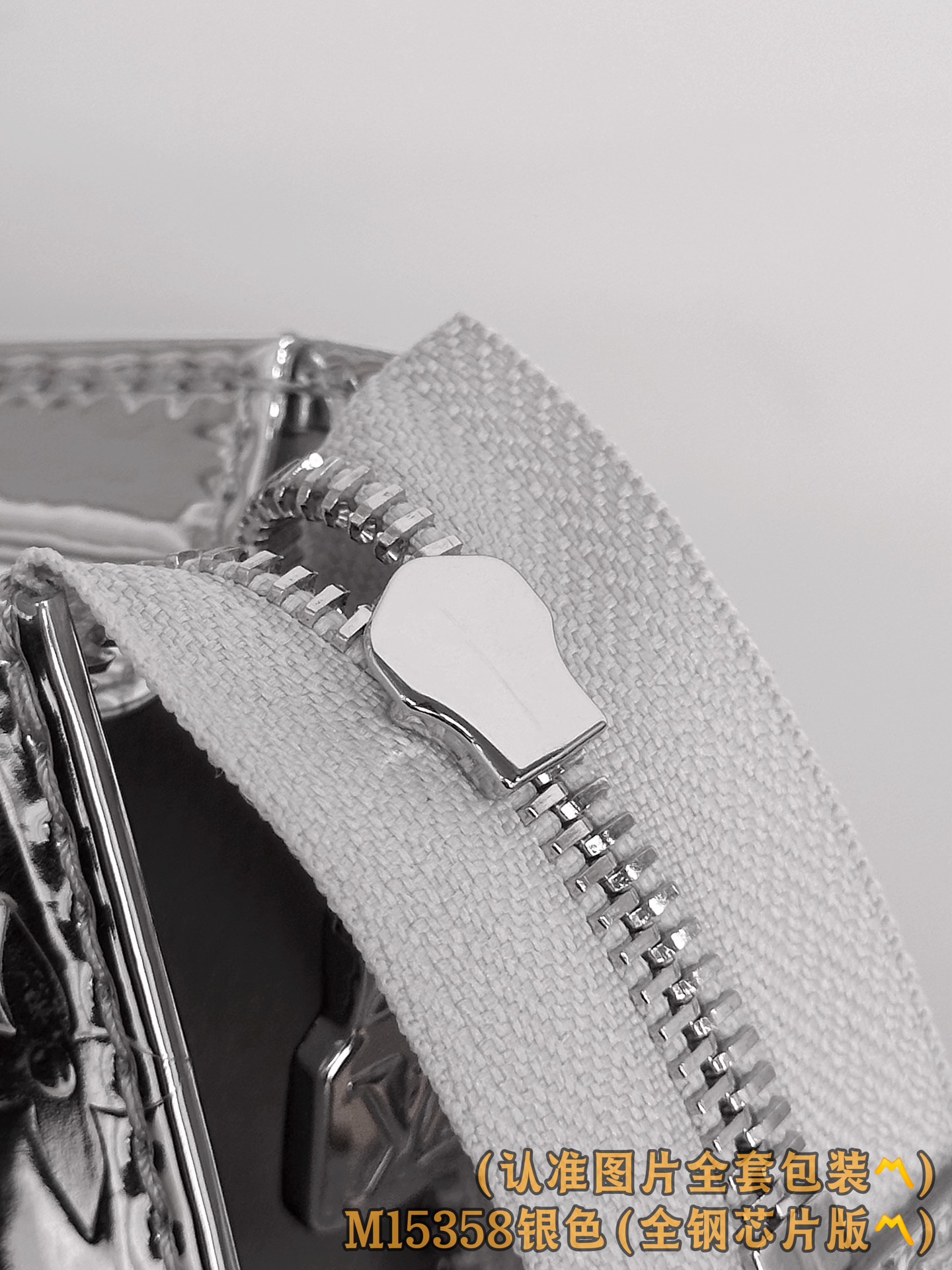 Louis Vuitton Basic Bag Canvas Silver M