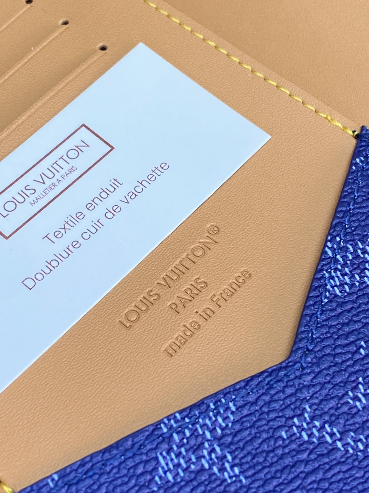 Louis Vuitton Basic Bag Canvas Blue M-l-s