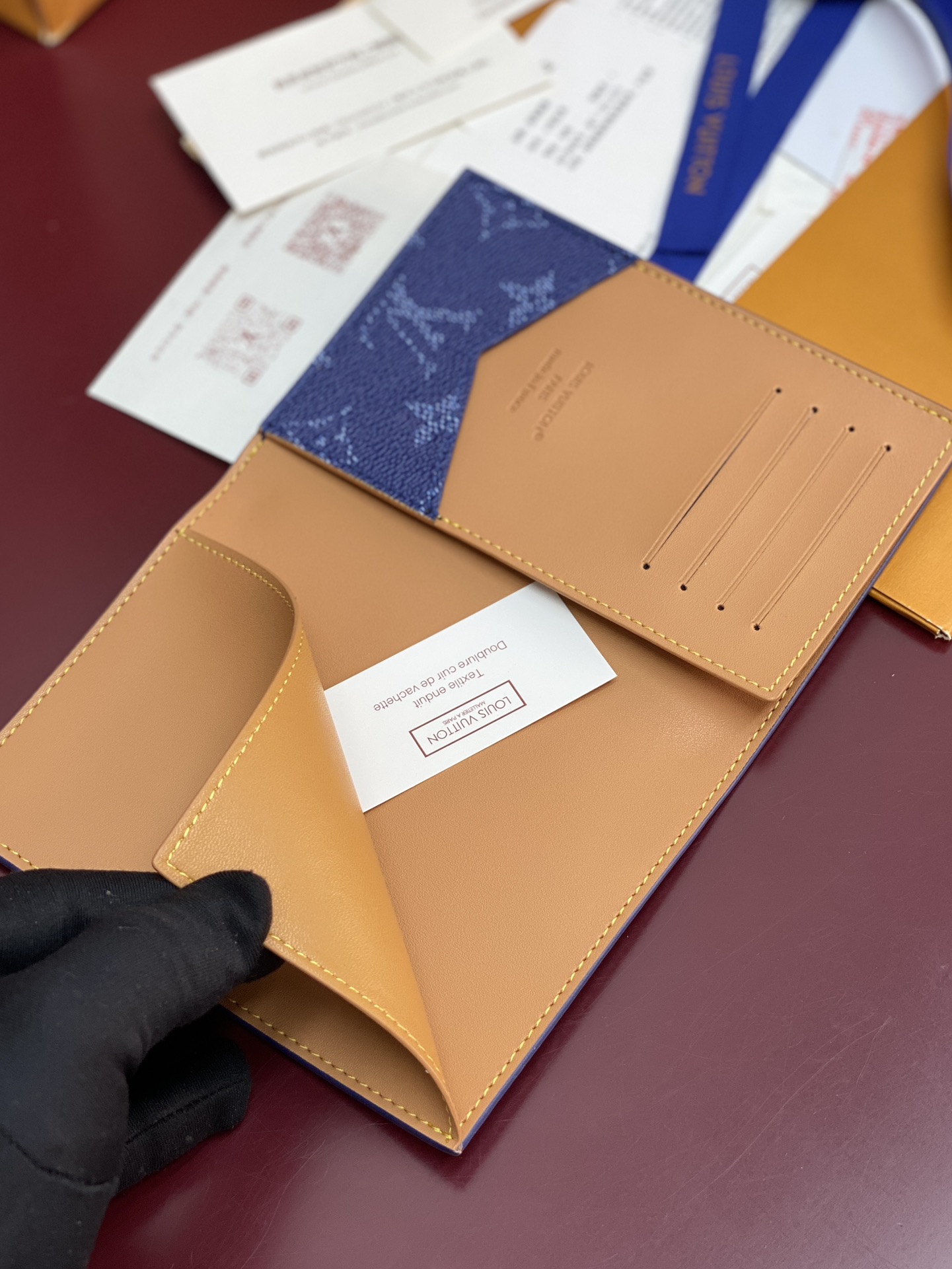 Louis Vuitton Basic Bag Canvas Blue M-l-s