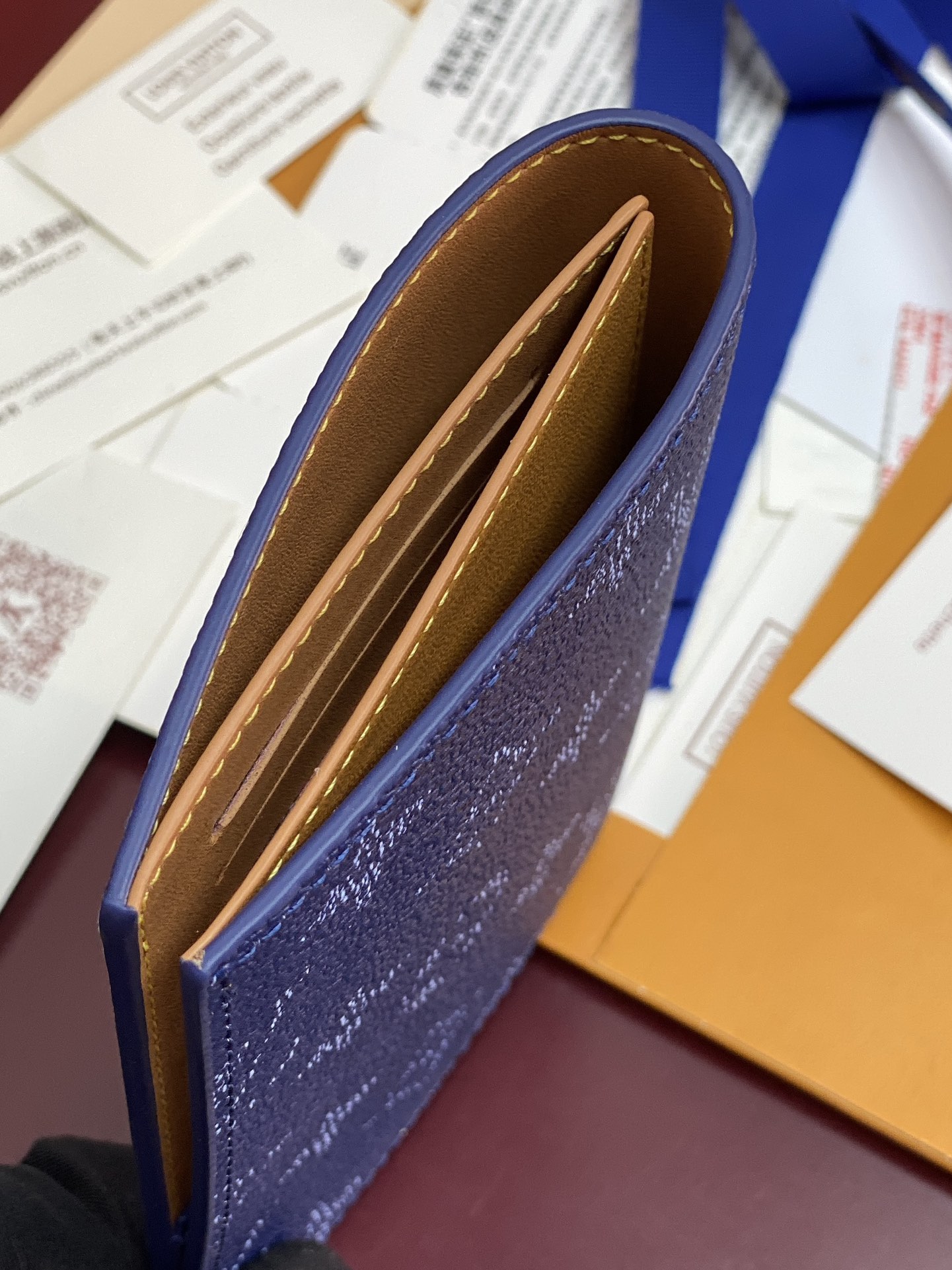 Louis Vuitton Basic Bag Canvas Blue M-l-s