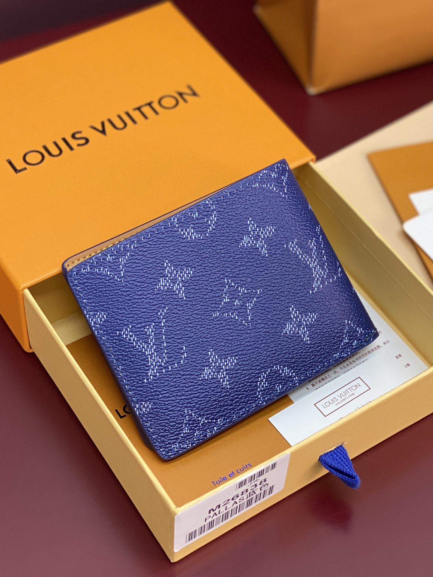 Louis Vuitton Basic Bag Canvas Blue M-l-s