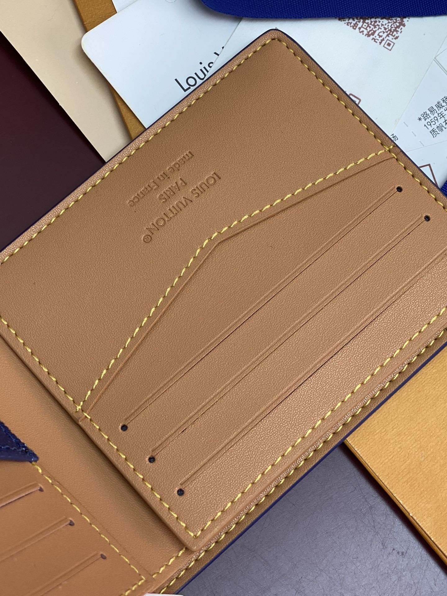 Louis Vuitton Basic Bag Canvas Blue M-l-s