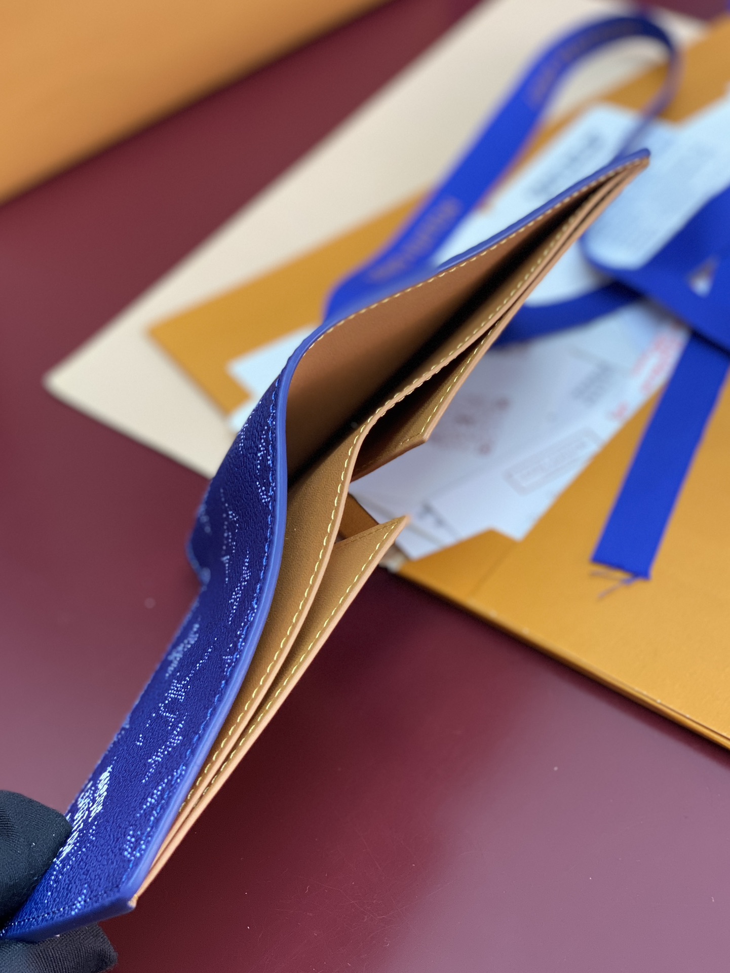 Louis Vuitton Basic Bag Canvas Blue M-l-s