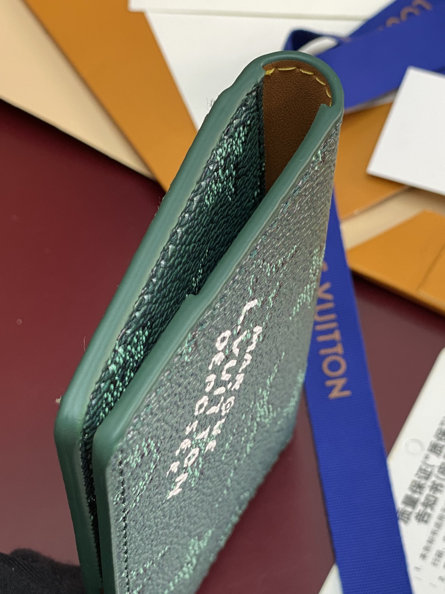 Louis Vuitton Basic Bag Cow Leather Green M-l-s