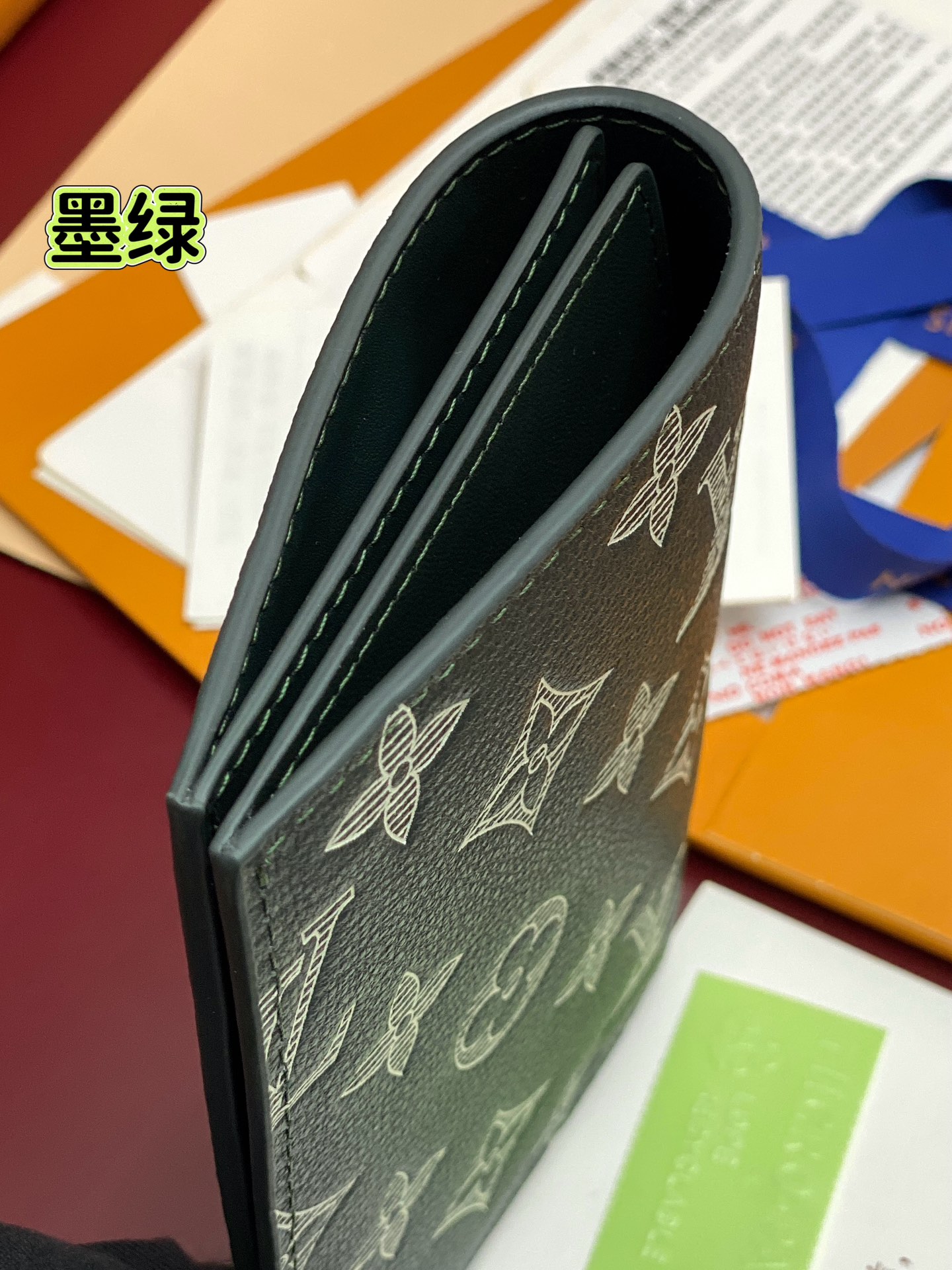 Louis Vuitton Basic Bag Cow Leather Green M-s