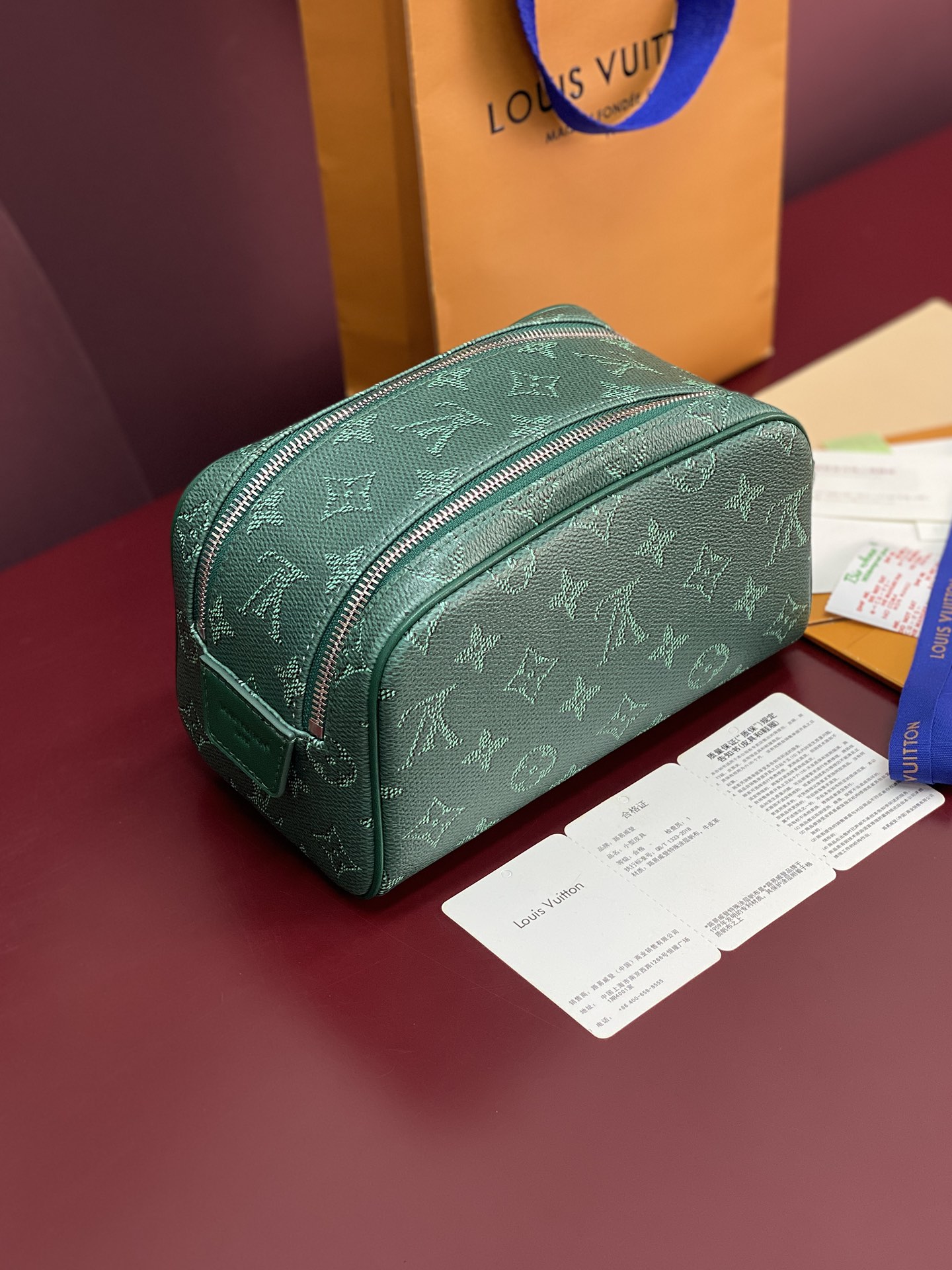 Louis Vuitton Basic Bag Cow Leather Green M