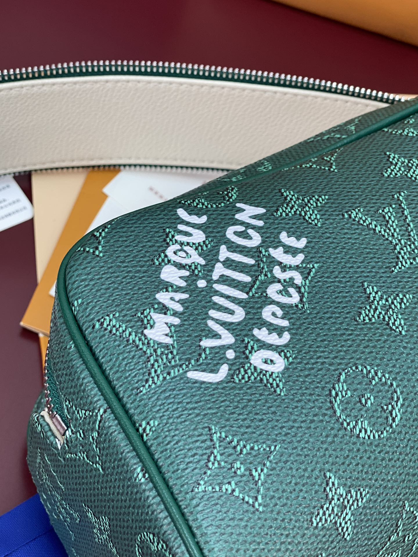 Louis Vuitton Basic Bag Cow Leather Green M