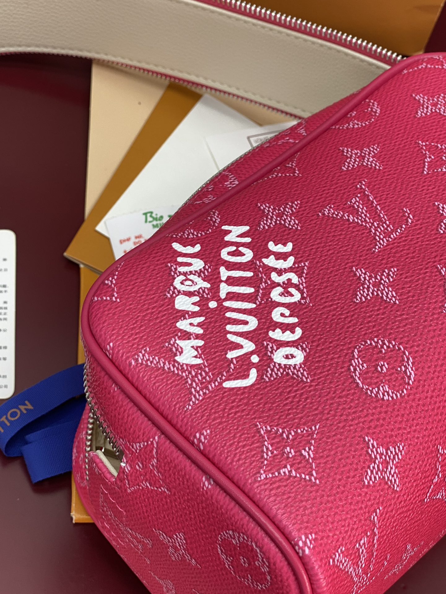 Louis Vuitton Basic Bag Cow Leather Red M