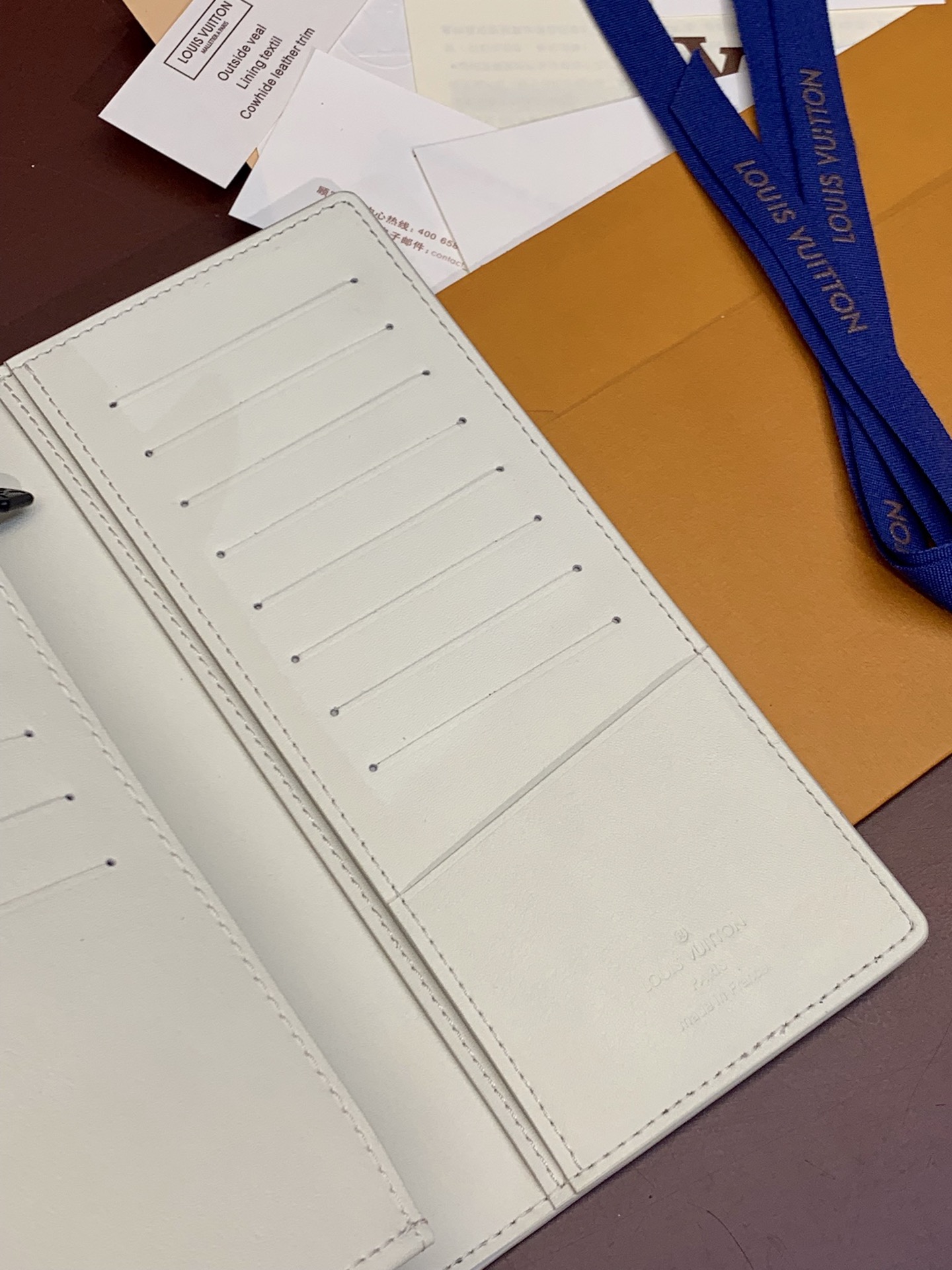 Louis Vuitton Basic Bag Cow Leather Blue 10cm-m-l-s