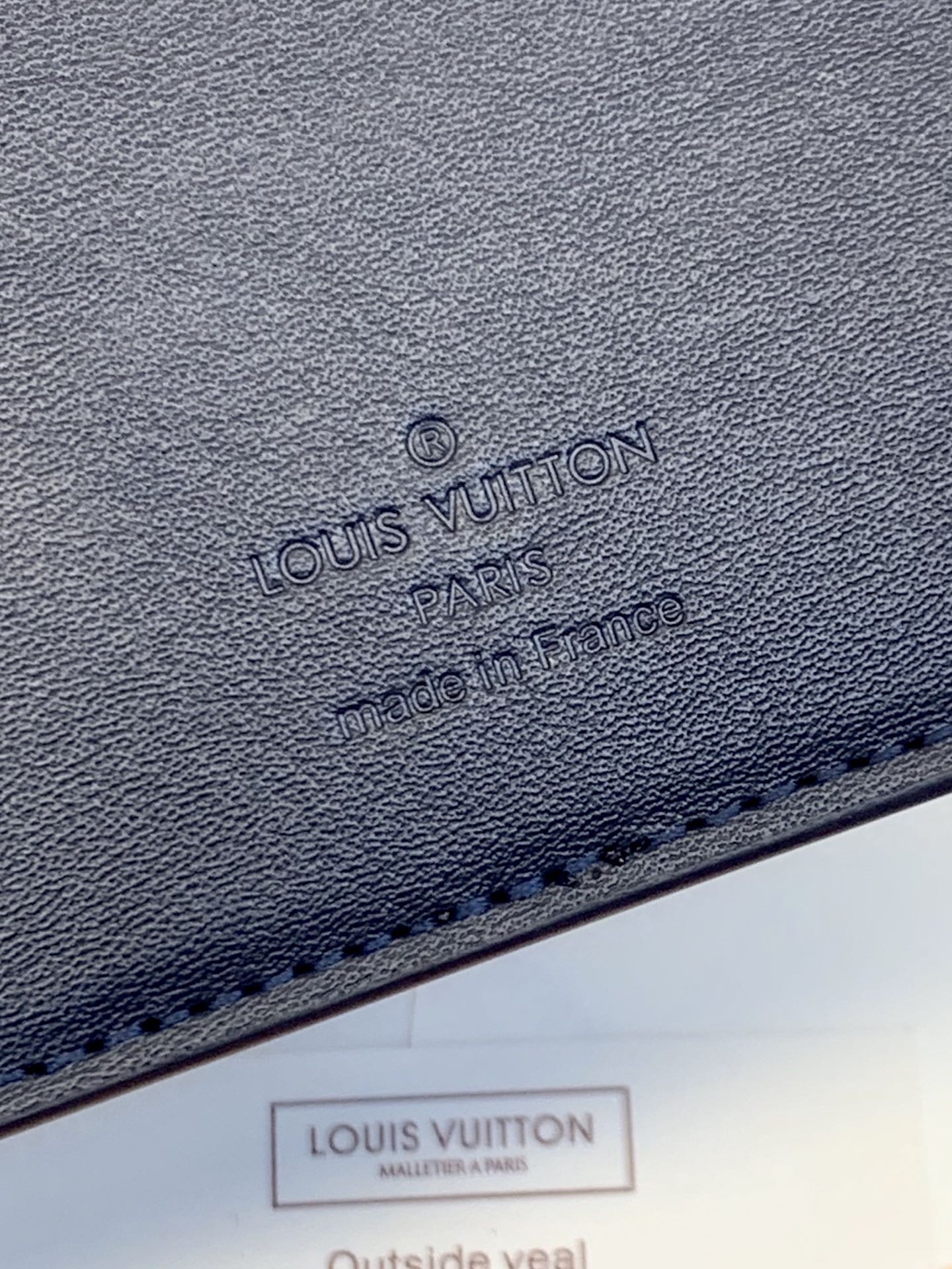 Louis Vuitton Basic Bag Cow Leather Blue 10cm-m-l-s