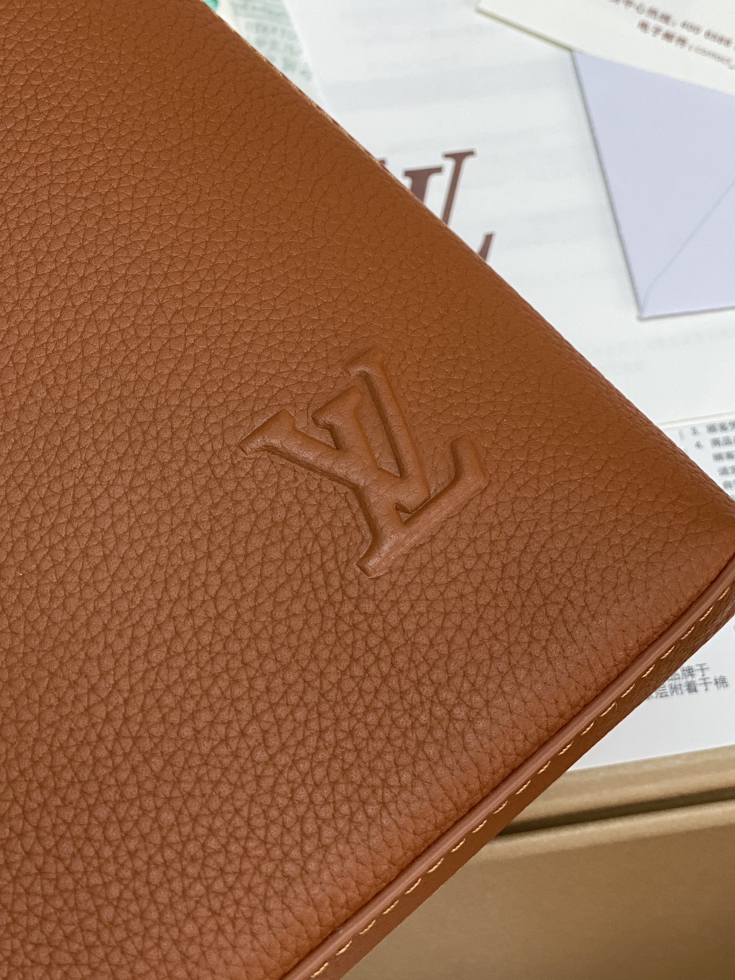 Louis Vuitton Clutch Bag Cow Leather M-l