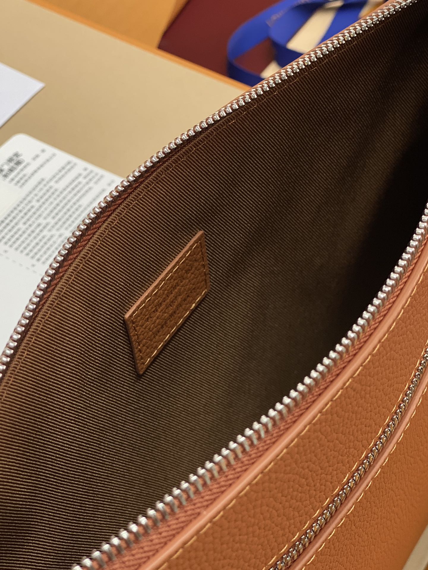 Louis Vuitton Clutch Bag Cow Leather M-l