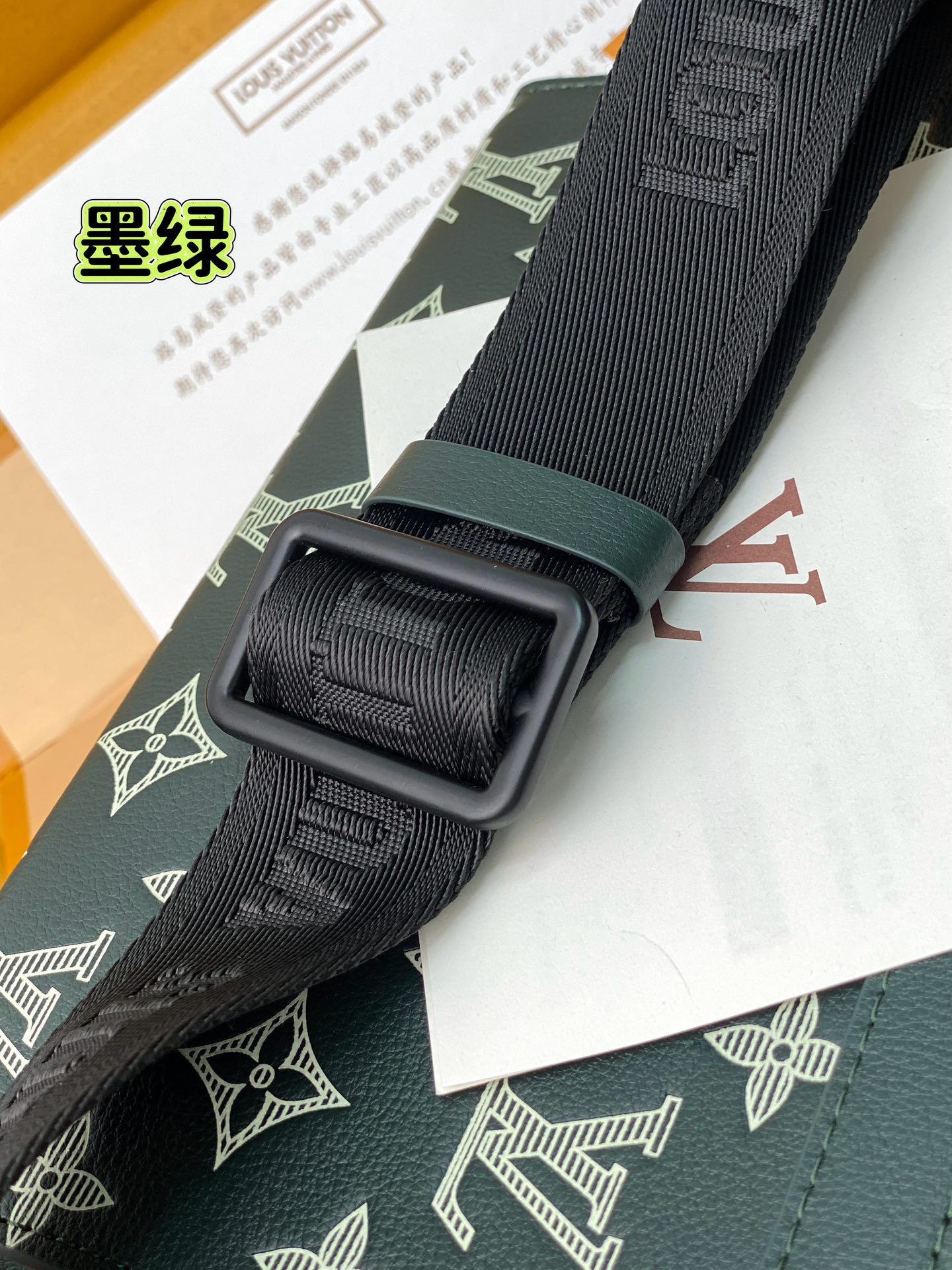 Louis Vuitton Basic Bag Cow Leather Green M-s