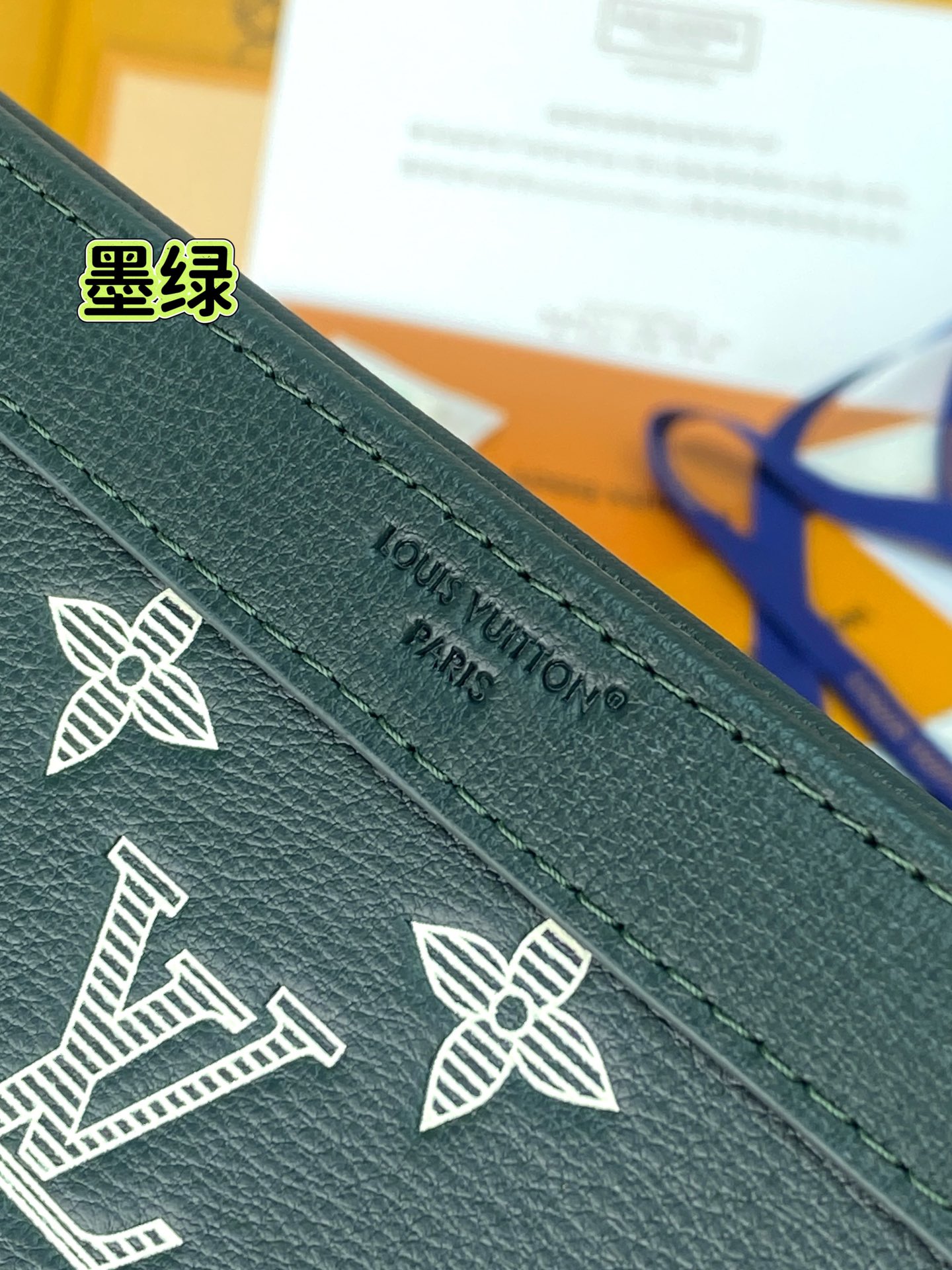 Louis Vuitton Basic Bag Cow Leather Green M-s