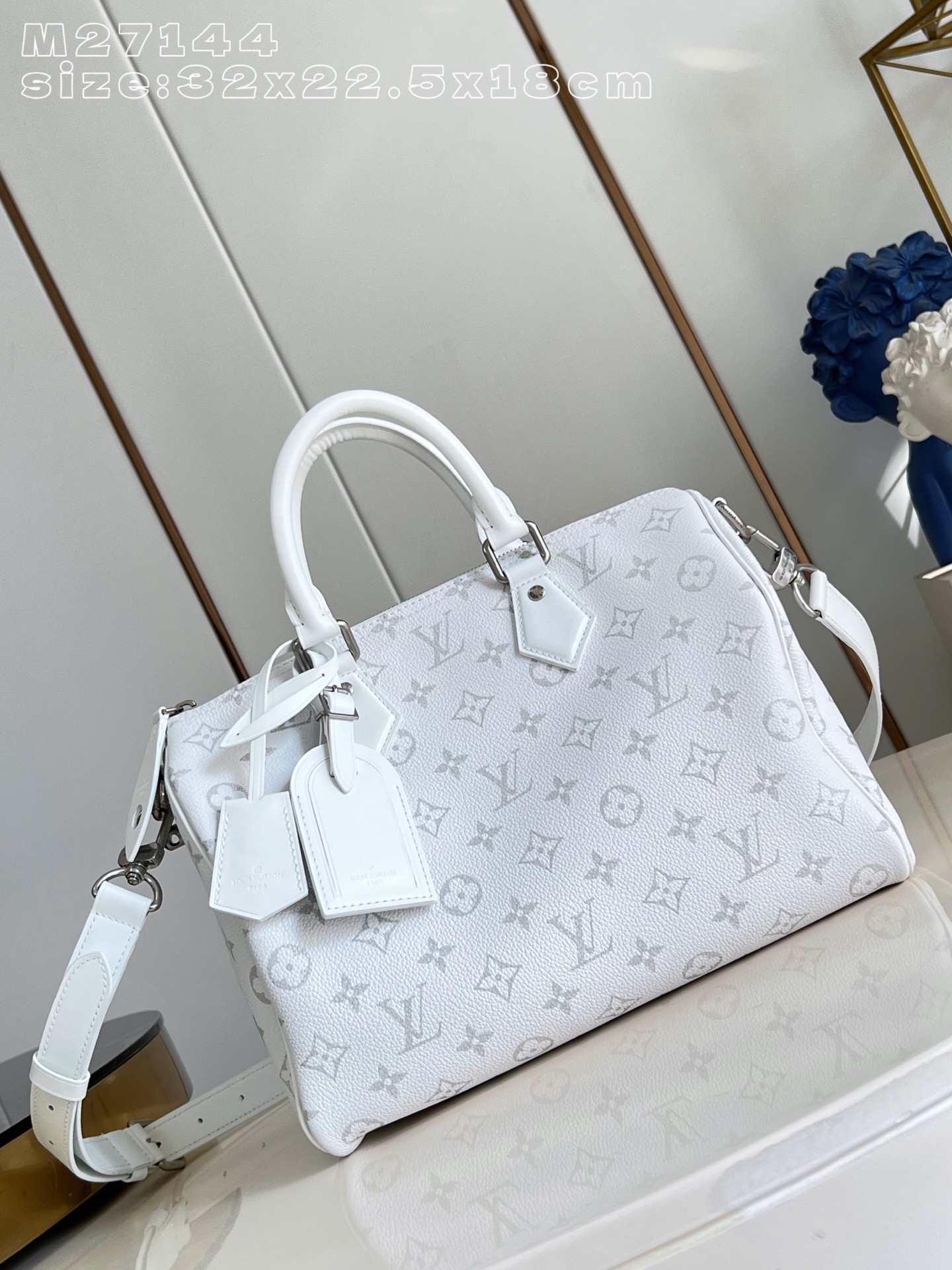 Louis Vuitton Basic Bag Canvas White M-30cm-18cm-s