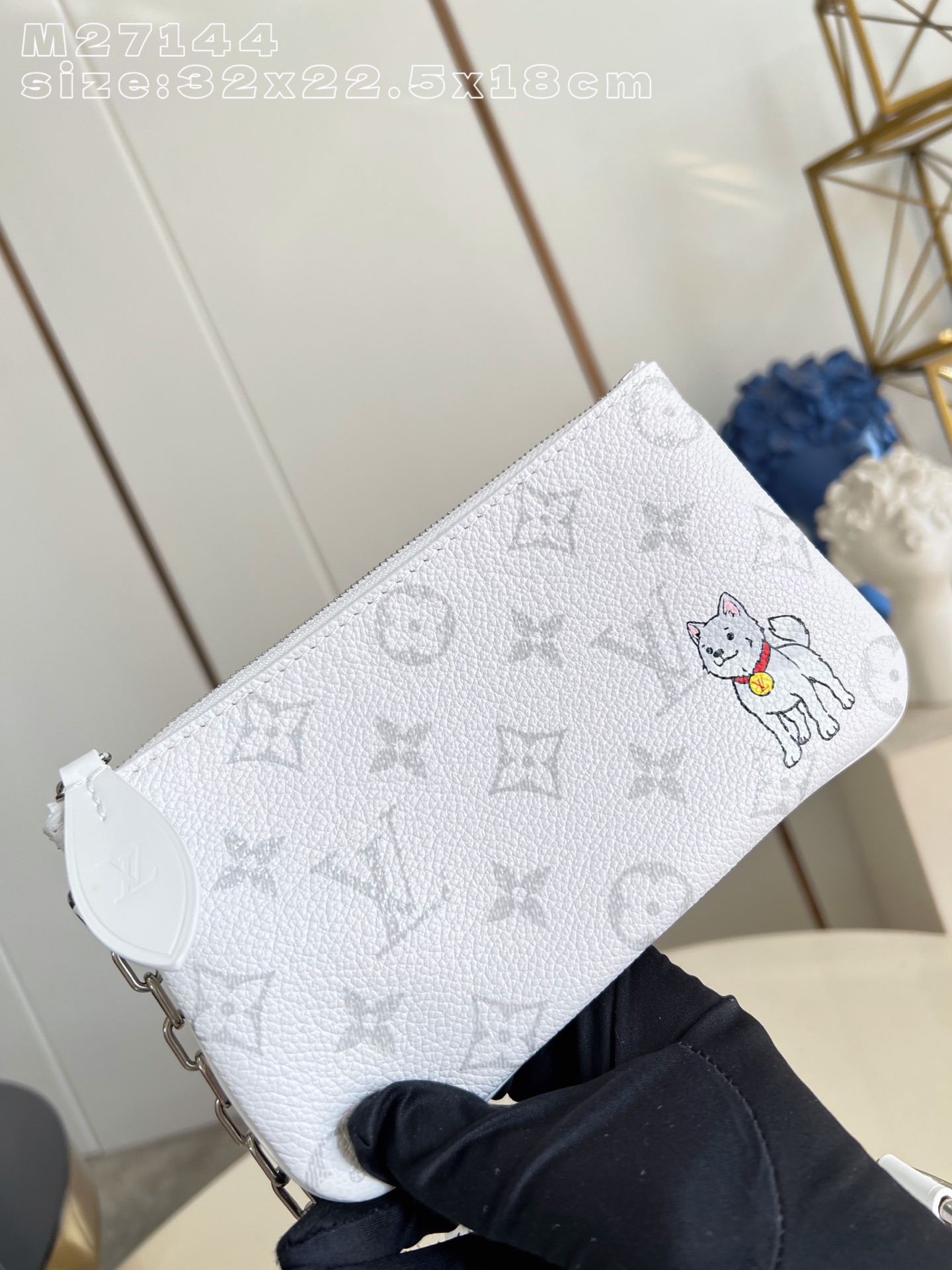 Louis Vuitton Basic Bag Canvas White M-30cm-18cm-s