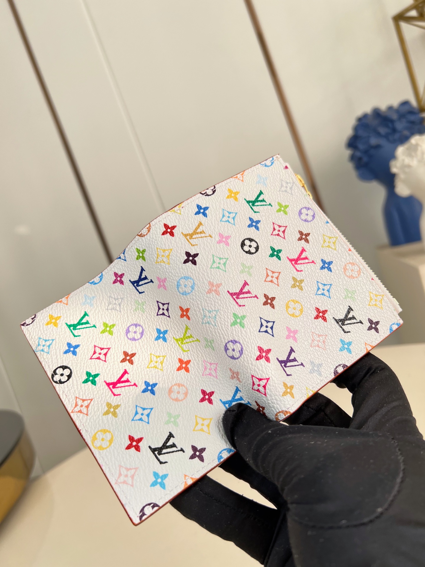 Louis Vuitton Clutch Bag Canvas M-l-s