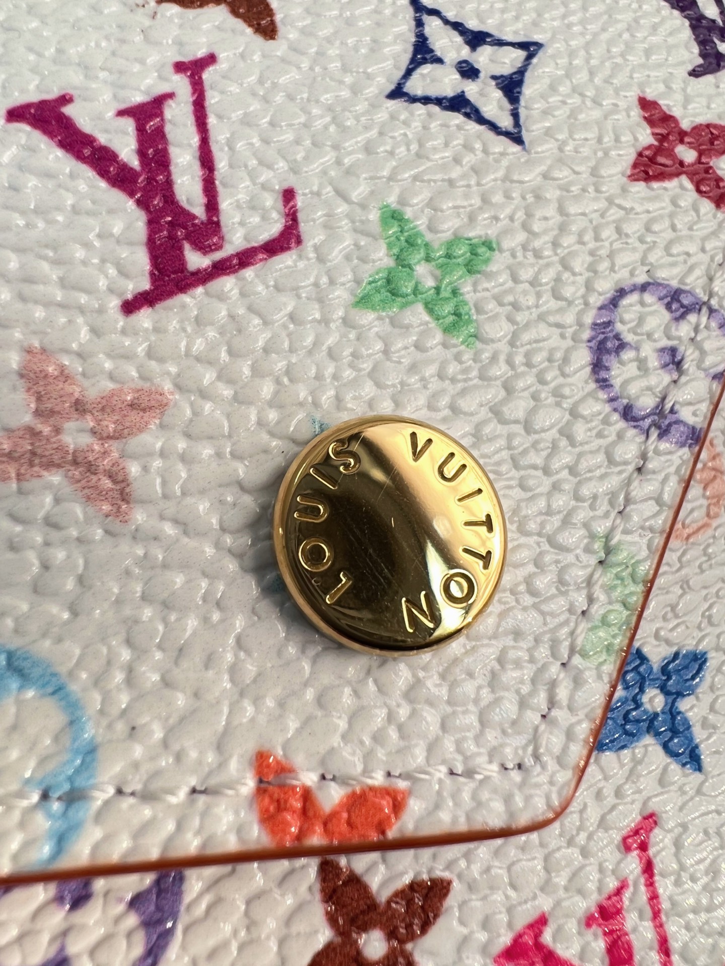 Louis Vuitton Basic Bag Cow Leather Gold M-l-s