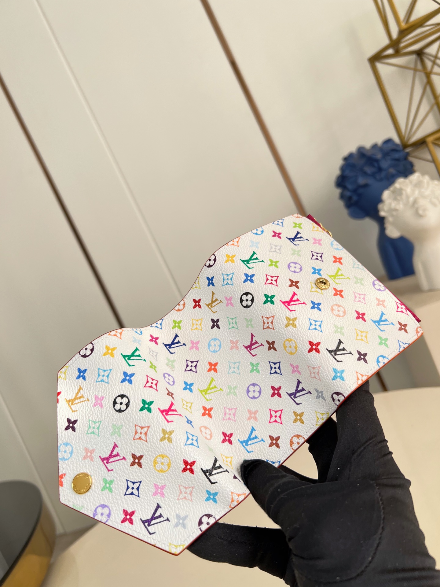 Louis Vuitton Basic Bag Cow Leather Gold M-l-s