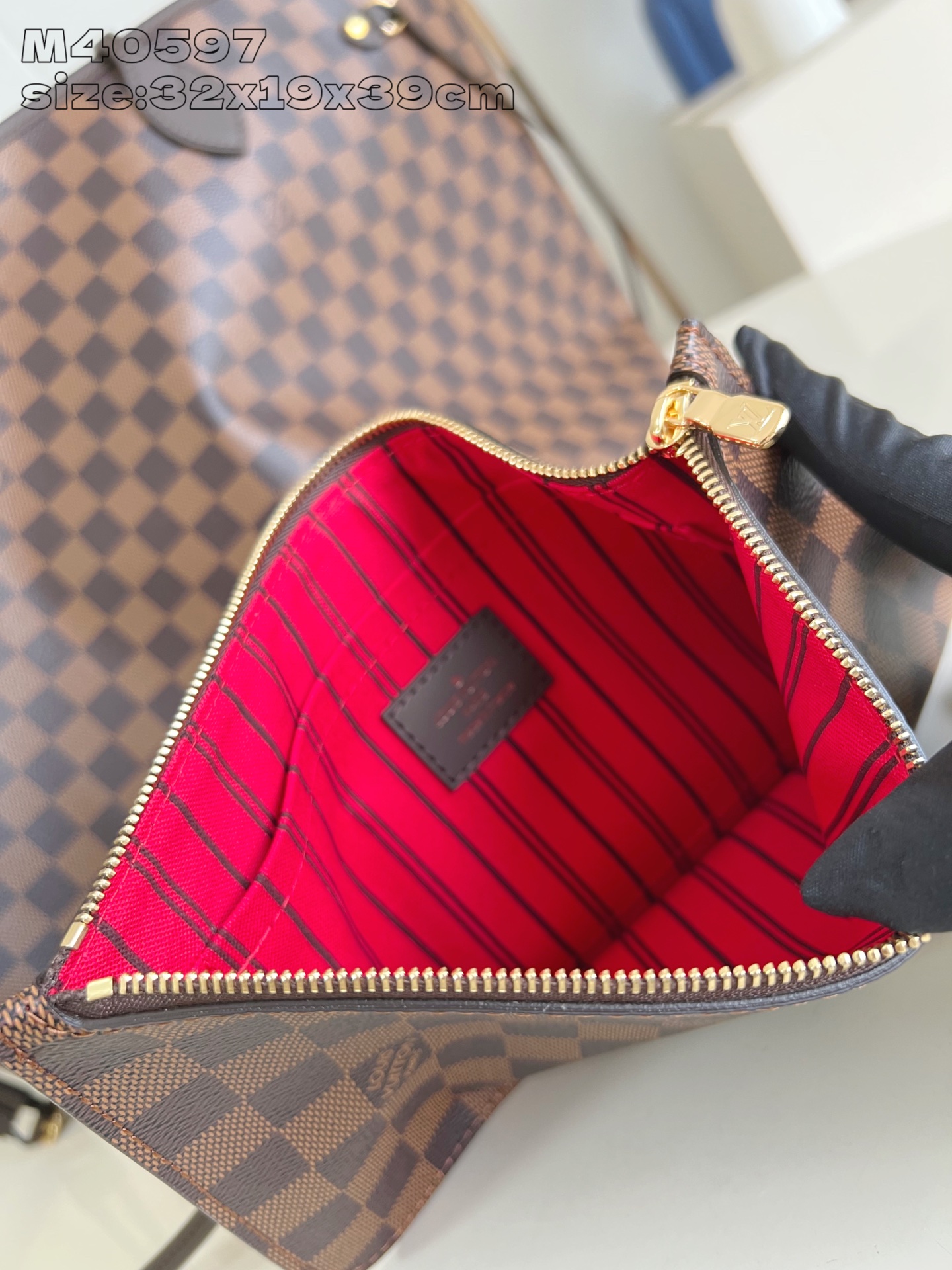 Louis Vuitton Tote Bag Cow Leather M-l